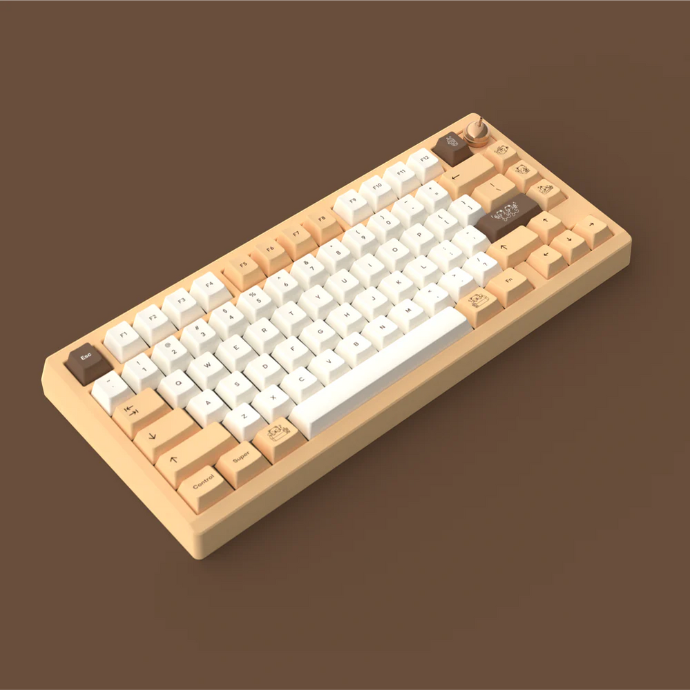 
                  
                    (Group Buy) Zoom75 SE Space Grey and Teacaps Brown Sugar Boba Barebone Keyboard Kit Nov
                  
                