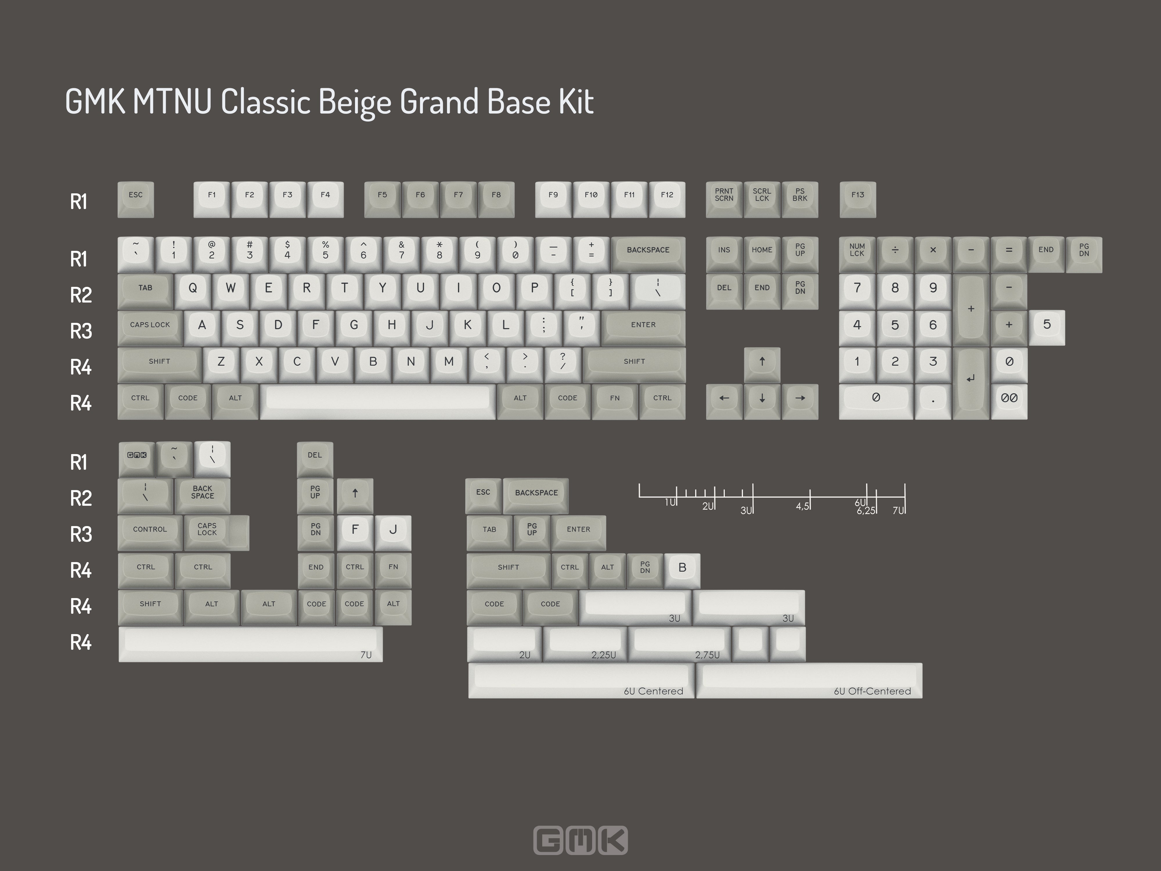 (In Stock) GMK MTNU Classic Beige