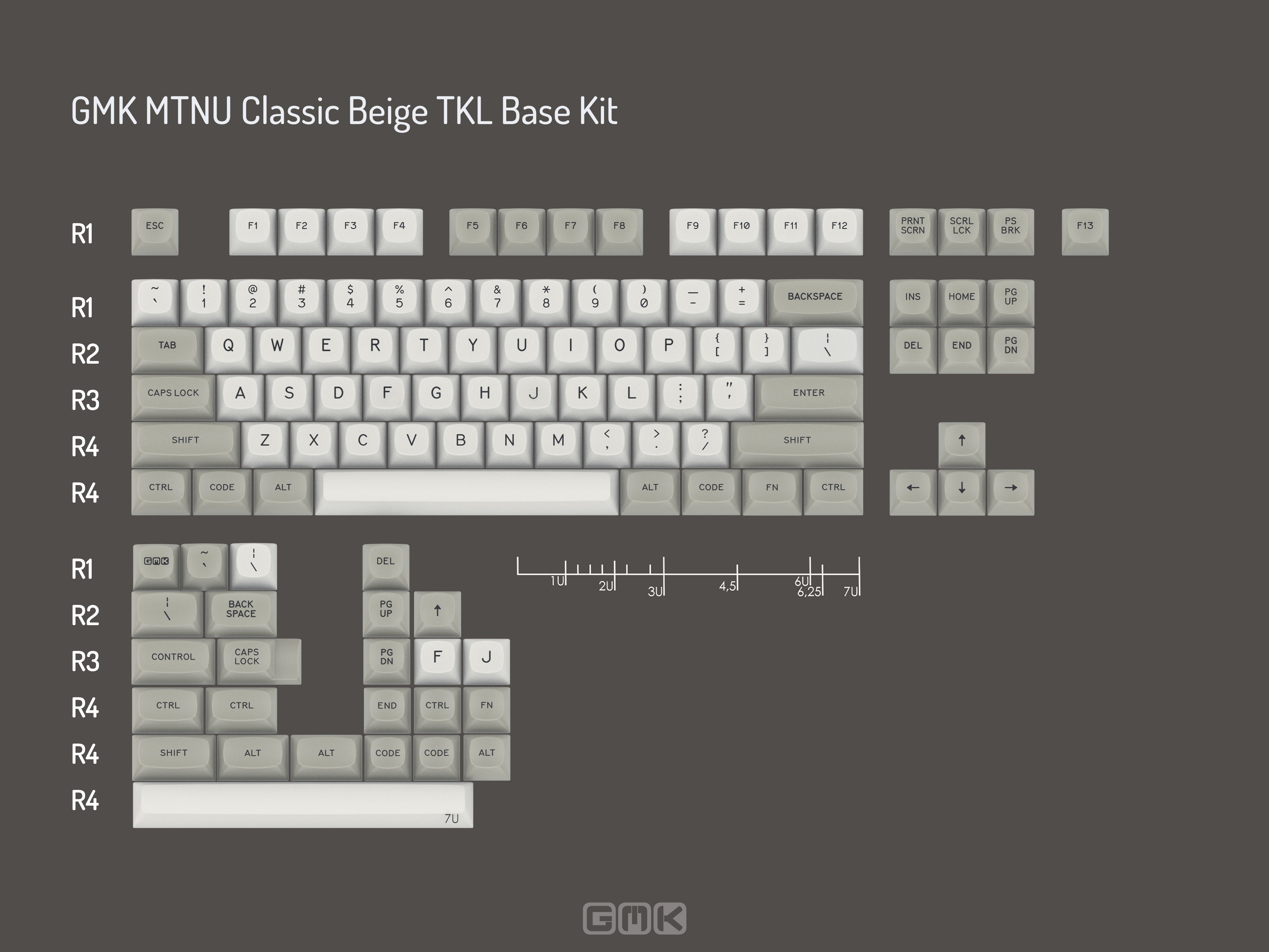 (In Stock) GMK MTNU Classic Beige