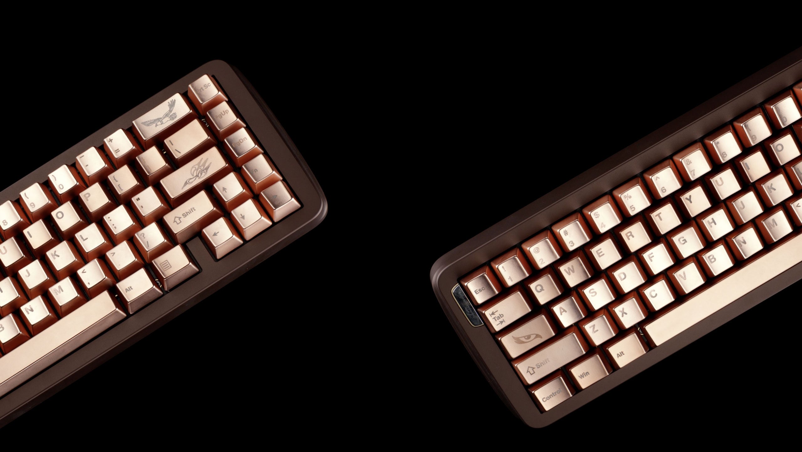 (In Stock) Awekeys Copper Eagle Full Metal Keycap Set