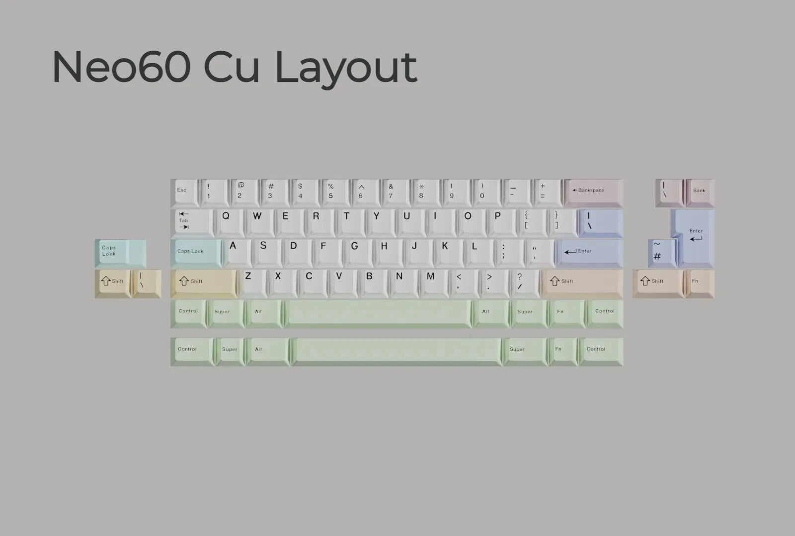 (Pre-order) Neo60 Cu Keyboard Kit