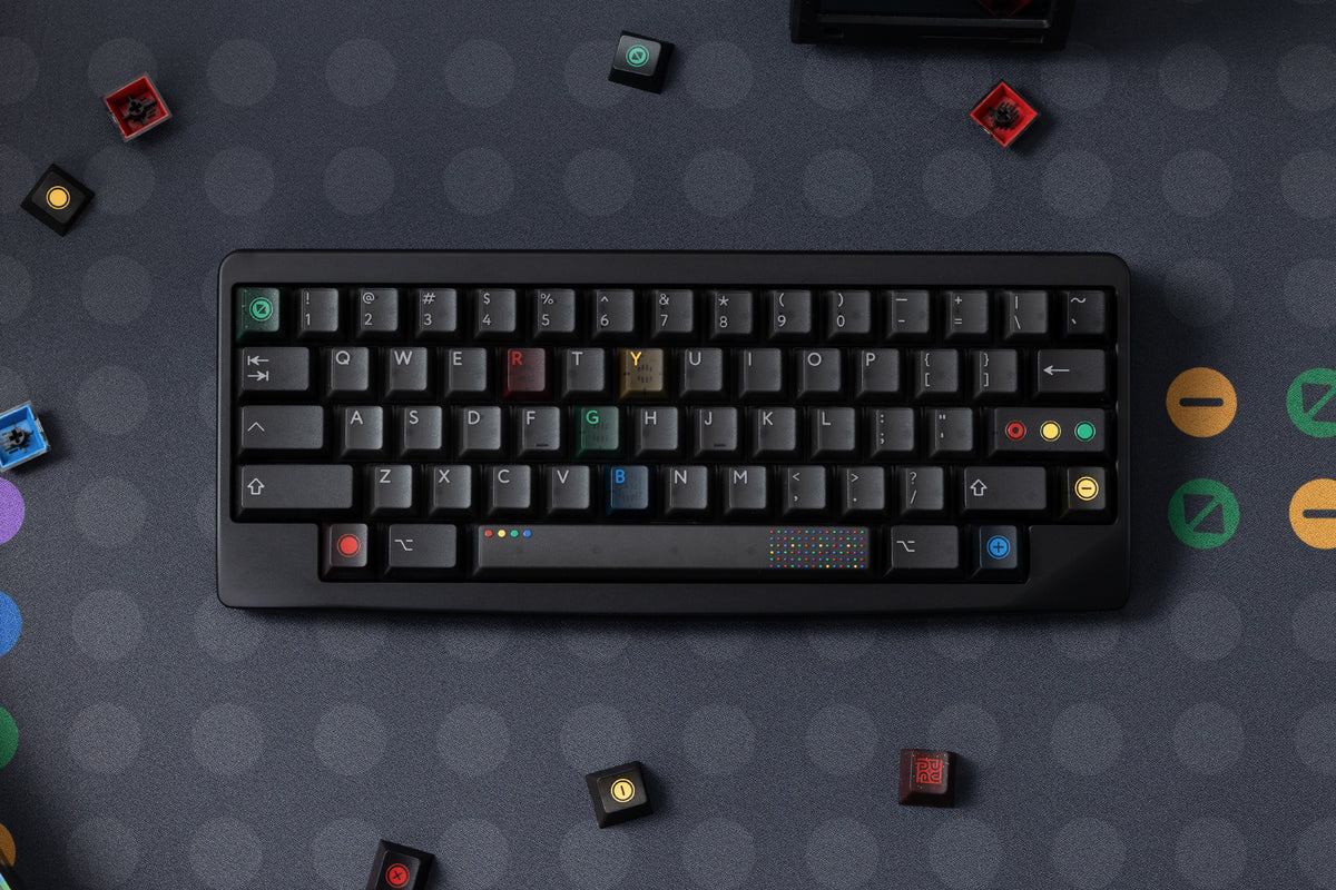 (In Stock) PBTfans Retro Dark Lights R2 Keycaps