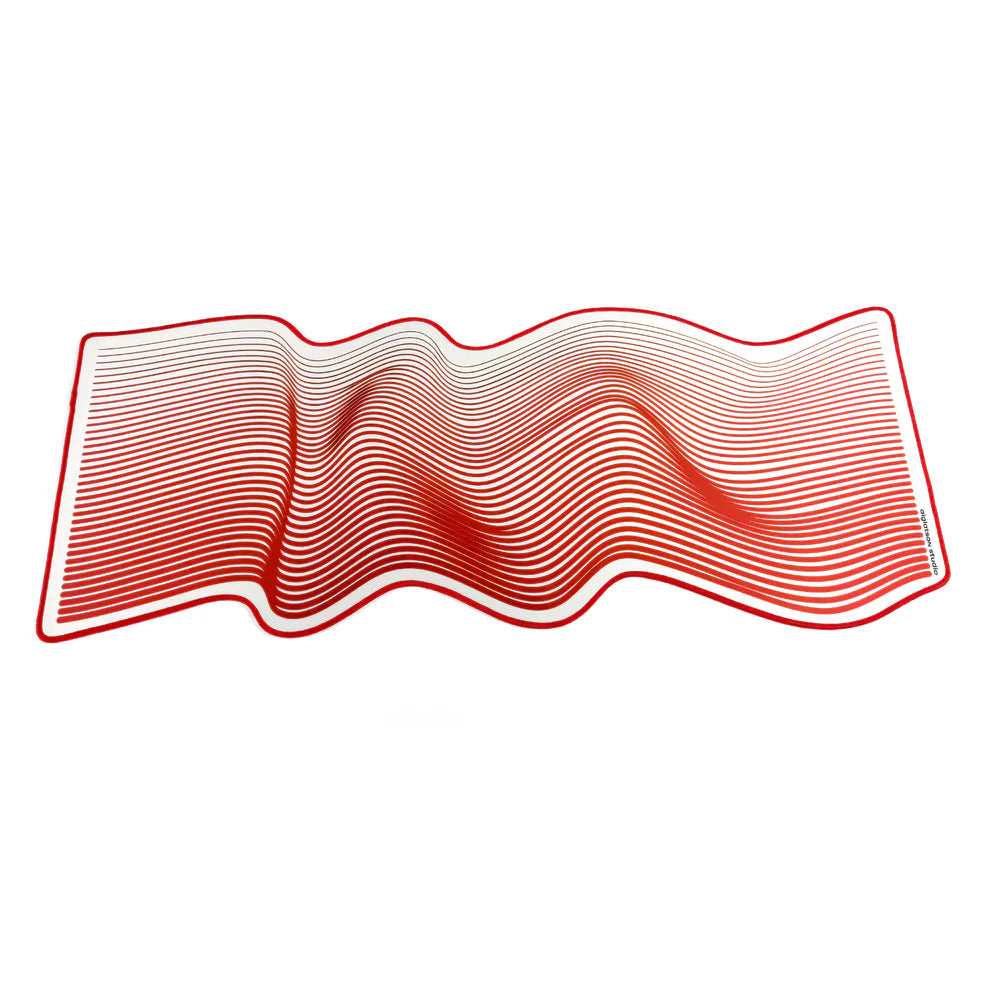 (In Stock) GMK Black Snail Red Cyrillic Deskmats