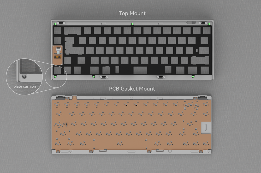 
                  
                    (Group Buy) QK65v2 Keyboard Kit Mixed Finish Case
                  
                