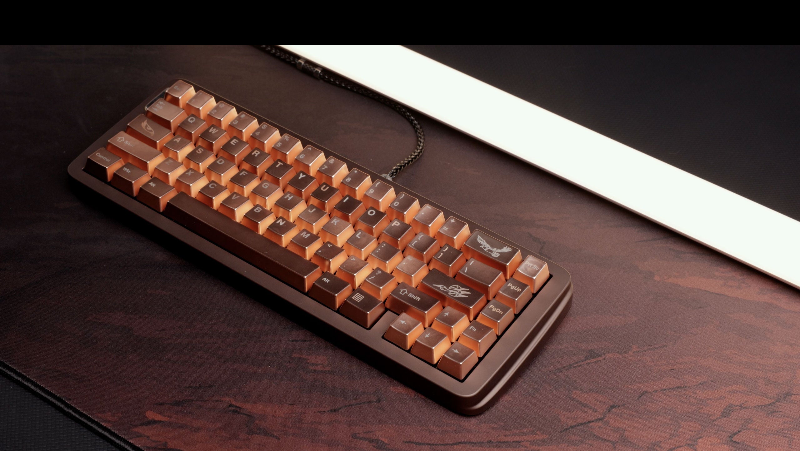 (In Stock) Awekeys Copper Eagle Full Metal Keycap Set