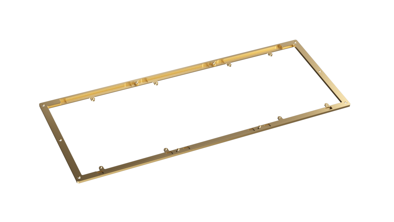 render of Keycult No. 3 Accent in Brass occluded