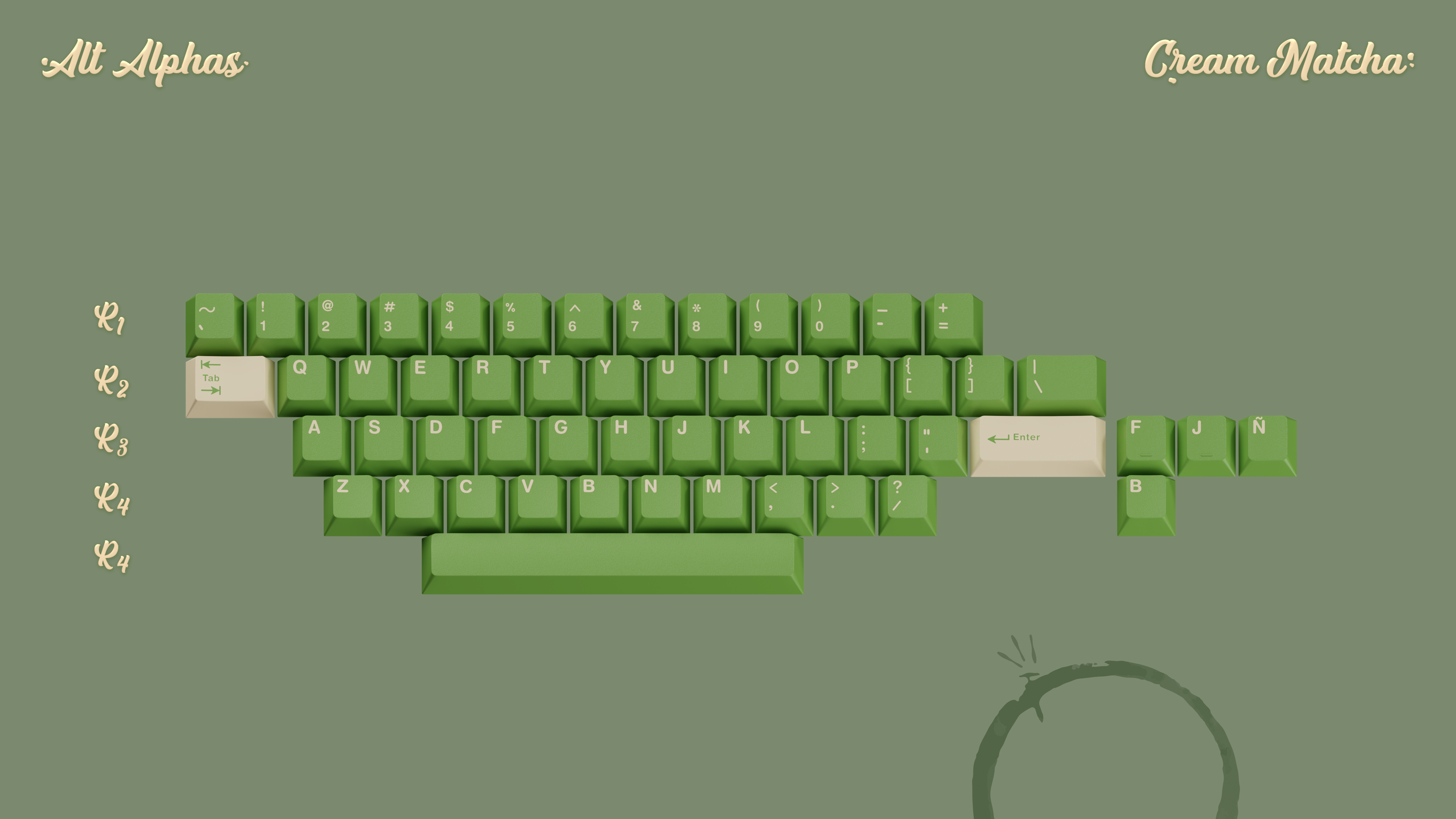 (In Stock) GMK Cream Matcha