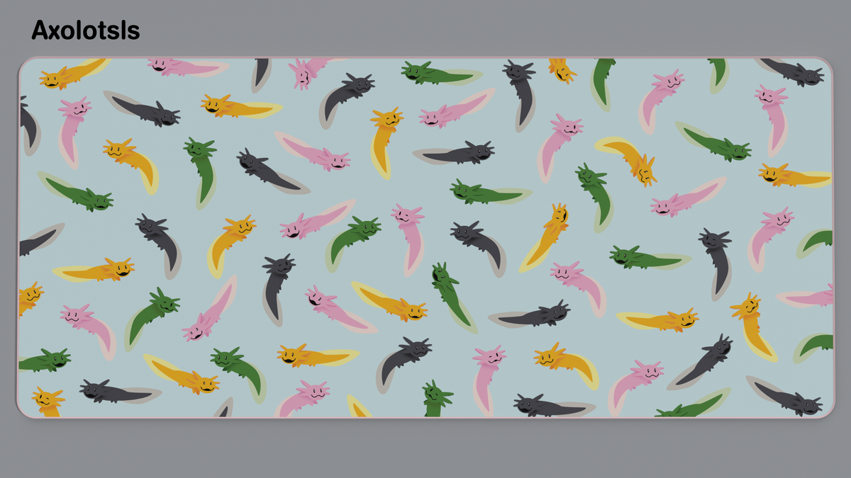(In Stock) ePBT Axolotls Deskmats