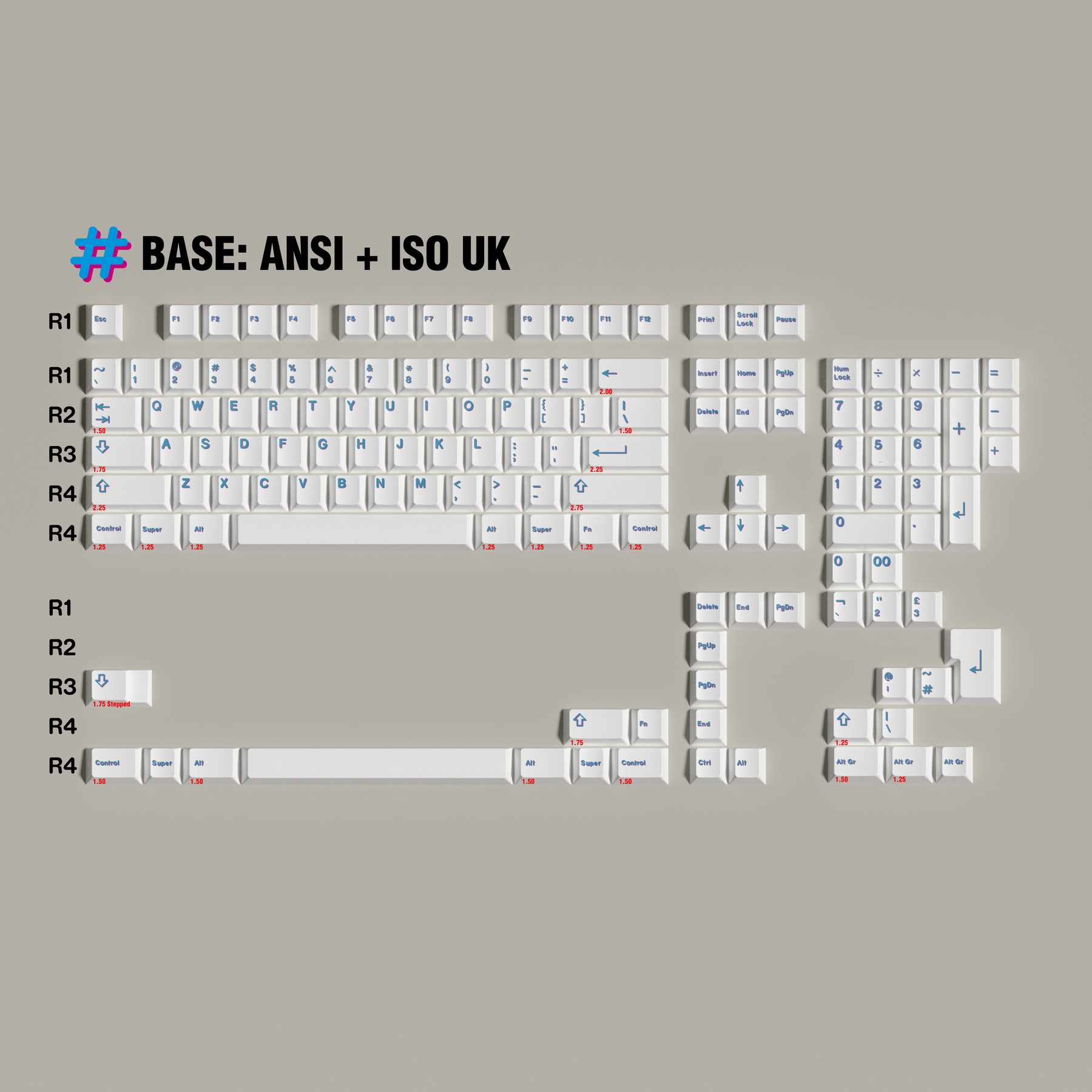 (In Stock) PBT Glitch Keycaps