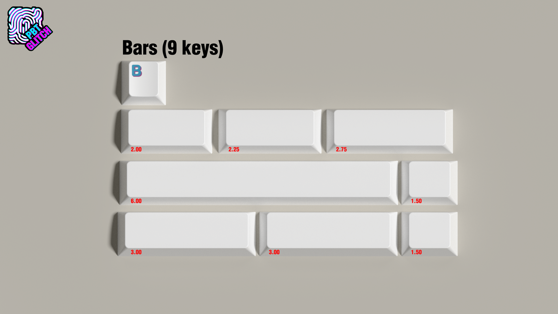 (In Stock) PBT Glitch Keycaps