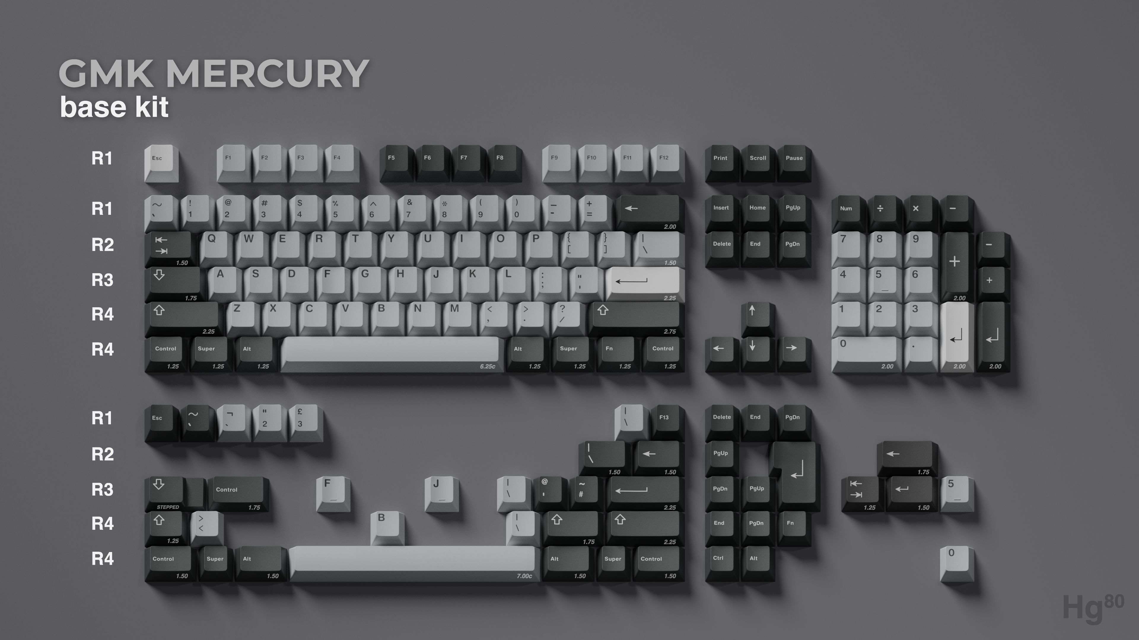 (In Stock) GMK Mercury Keyset