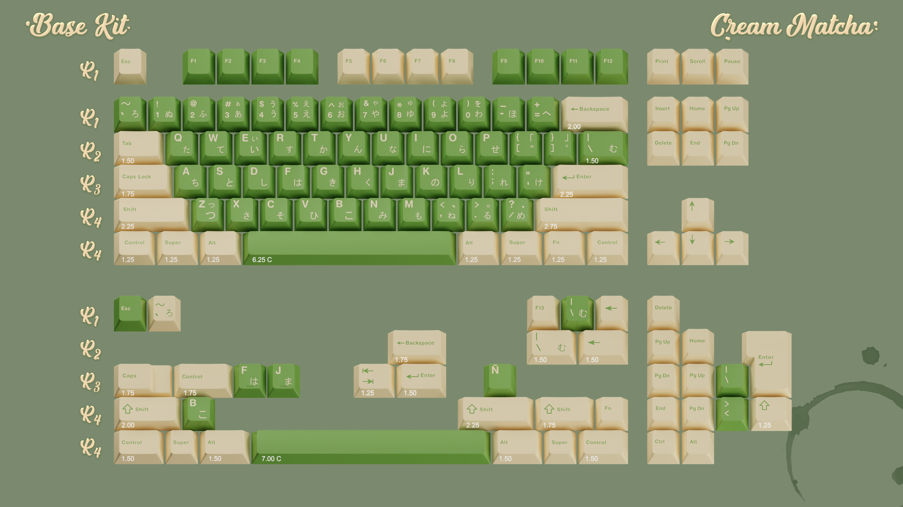 (In Stock) GMK Cream Matcha