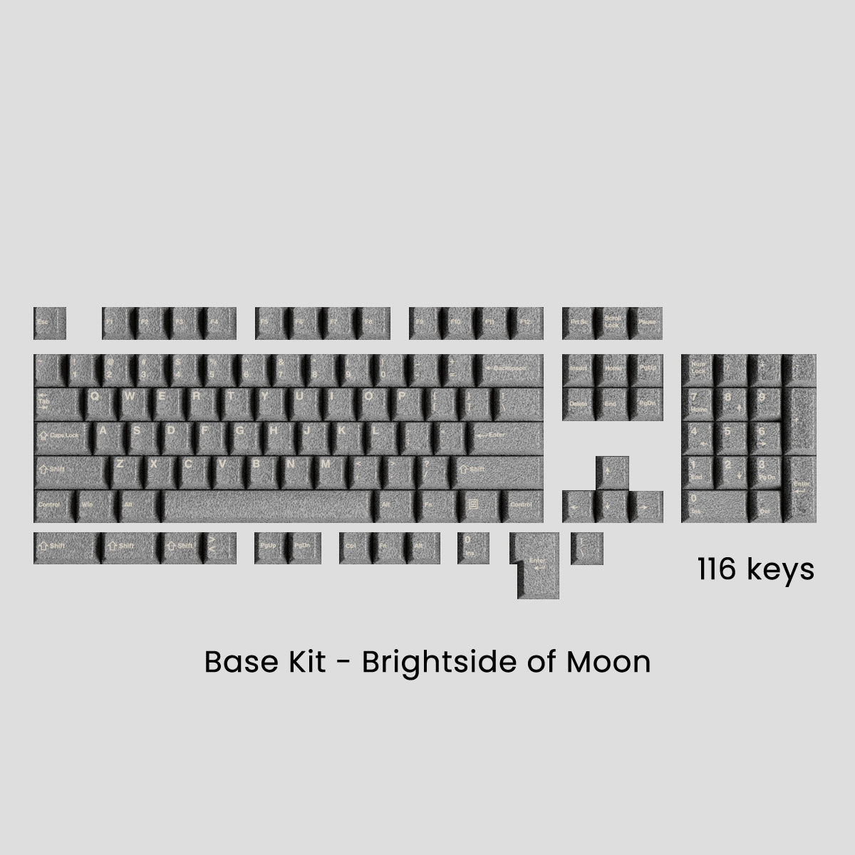 (Group Buy) Awekeys Metal Keycaps Set - Moon Landing