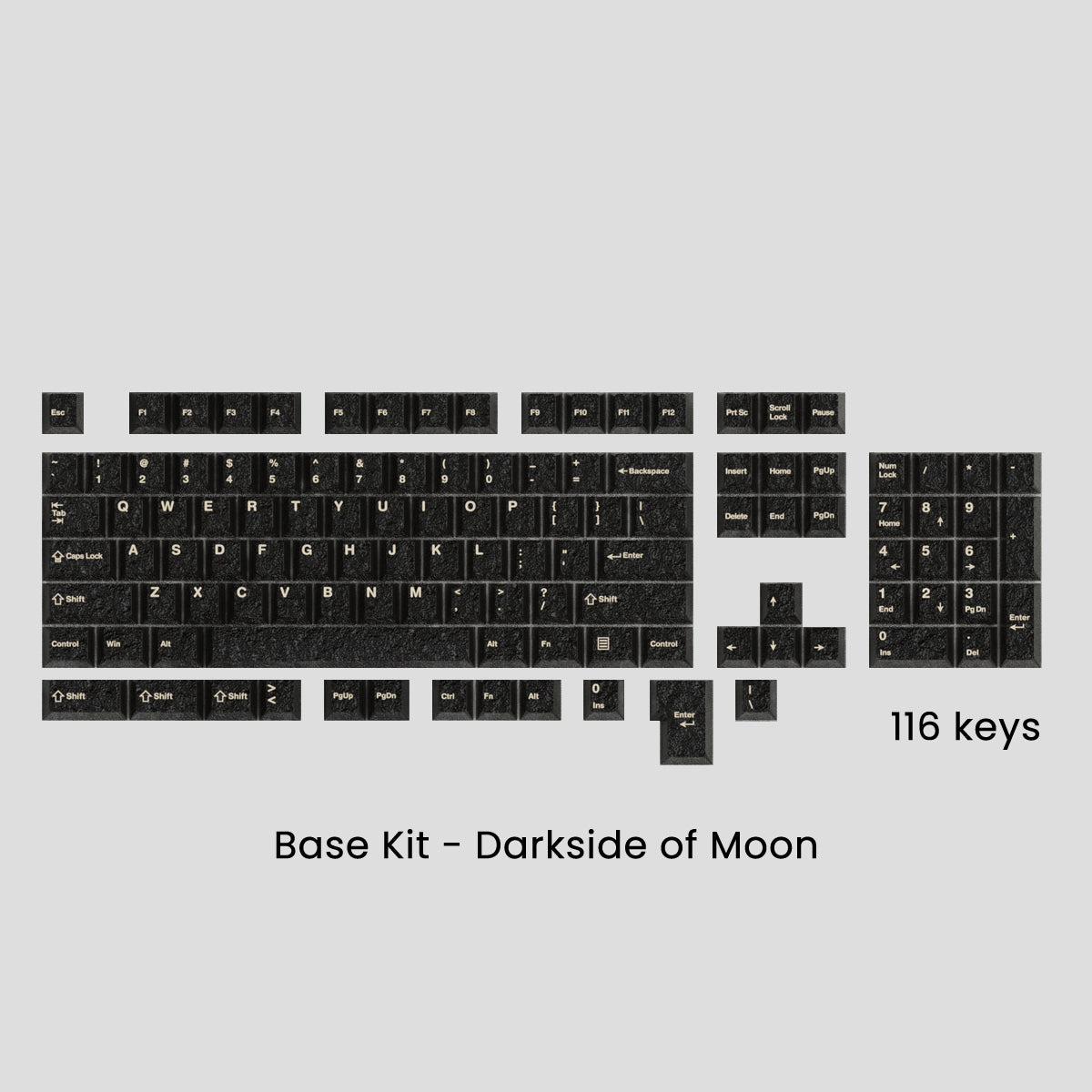 (Group Buy) Awekeys Metal Keycaps Set - Moon Landing