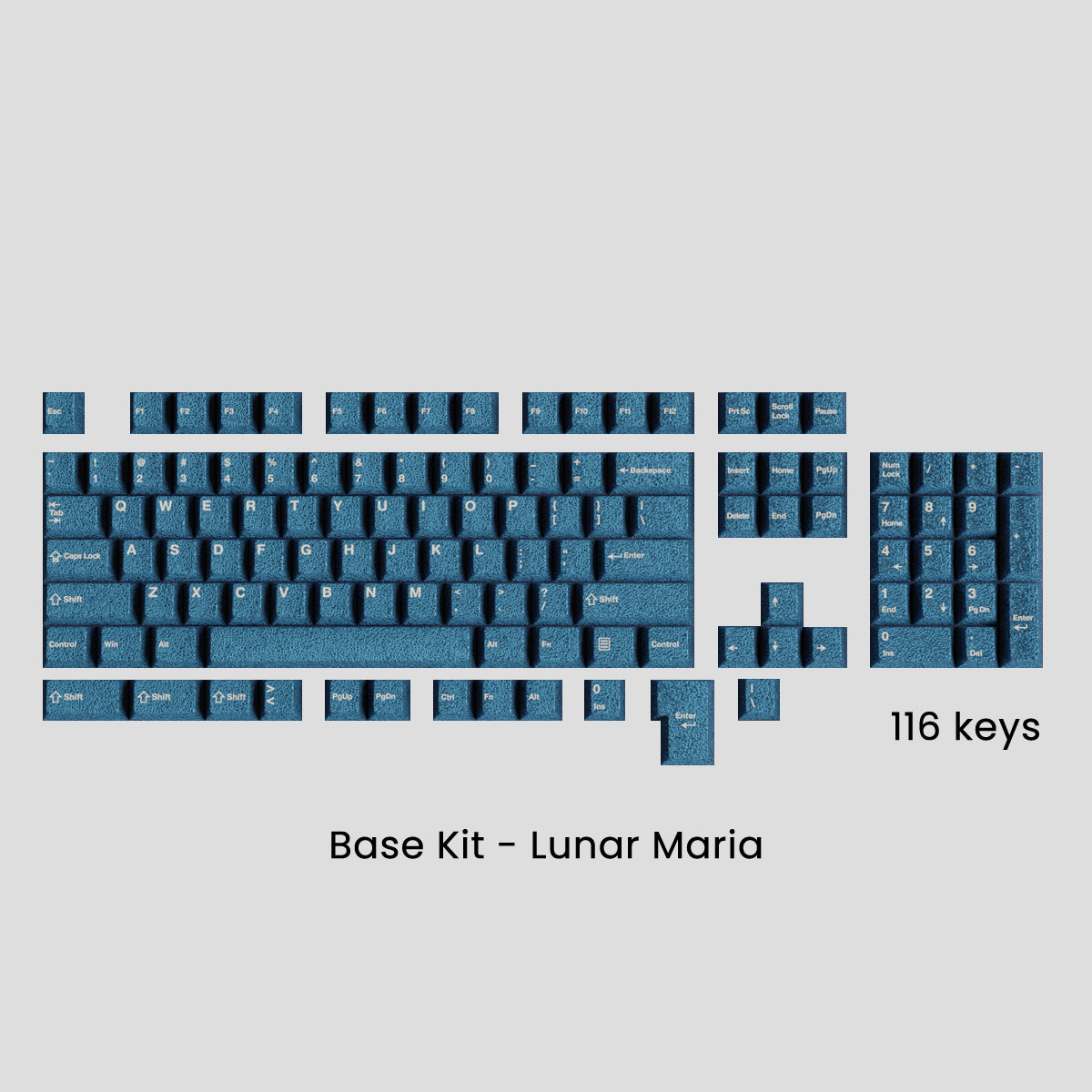 (Group Buy) Awekeys Metal Keycaps Set - Moon Landing