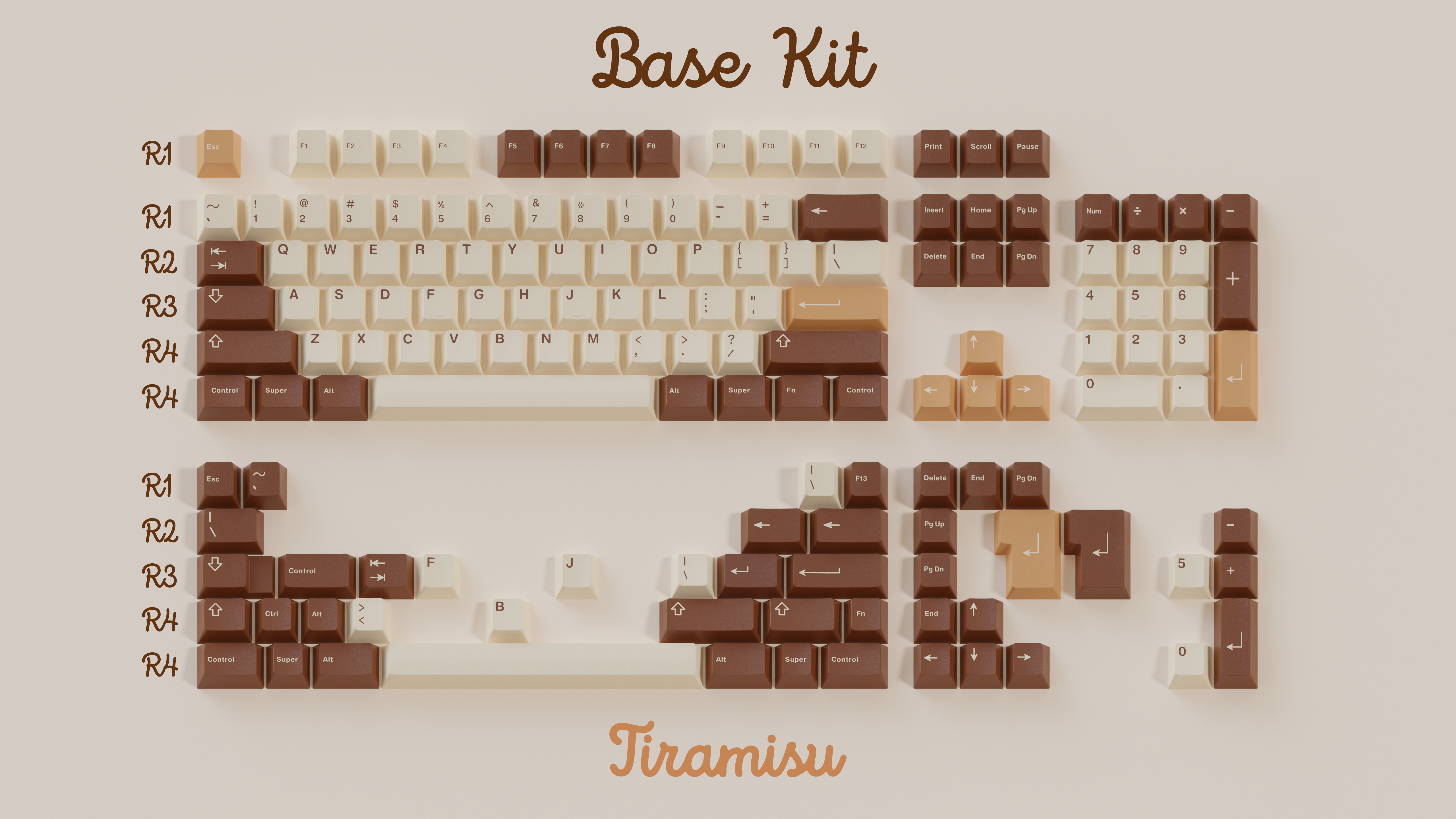 (In Stock) GMK Tiramisu Keycaps