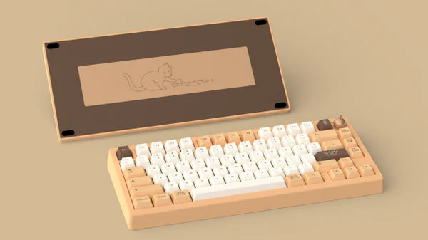 (Group Buy) Zoom75 SE Space Grey and Teacaps Brown Sugar Boba Barebone Keyboard Kit Nov