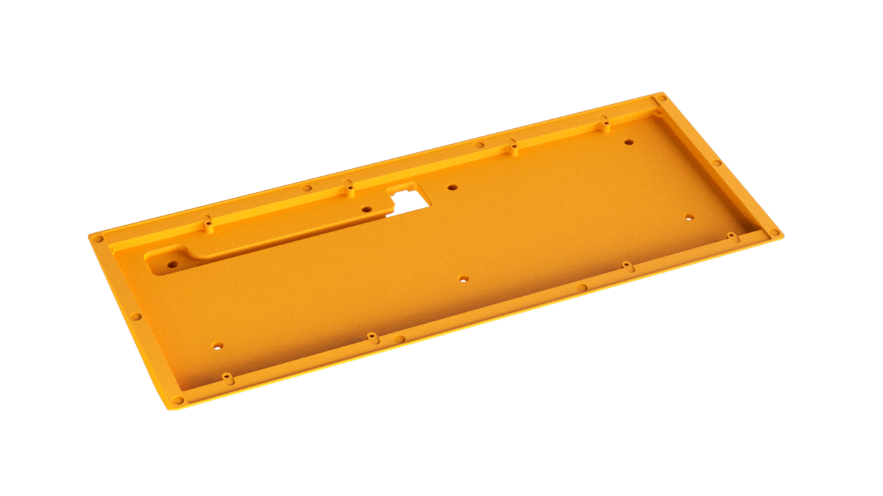 render of Keycult No. 3 Bottom in Coated Yellow