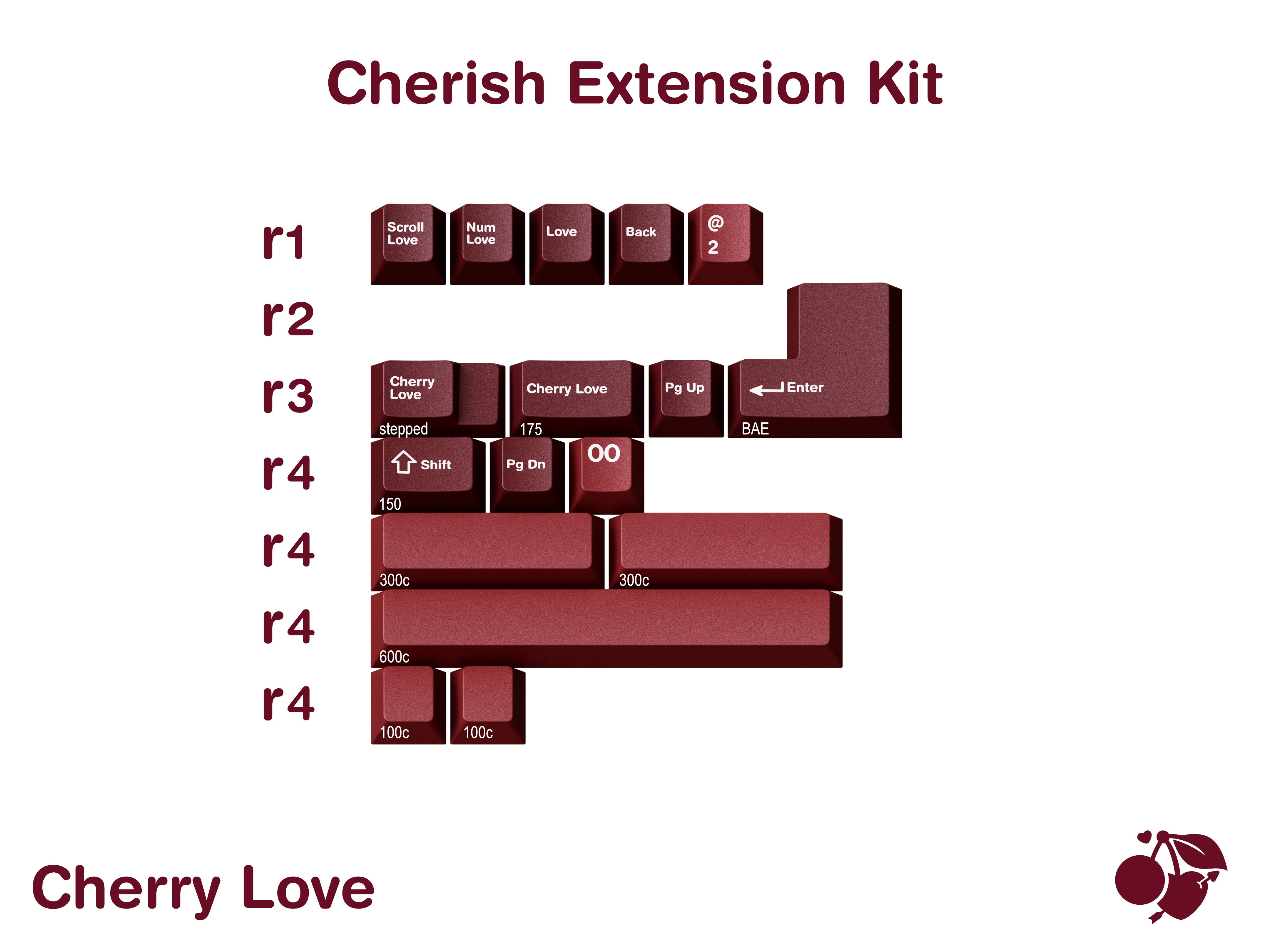 In Stock) GMK CYL Cherry Love