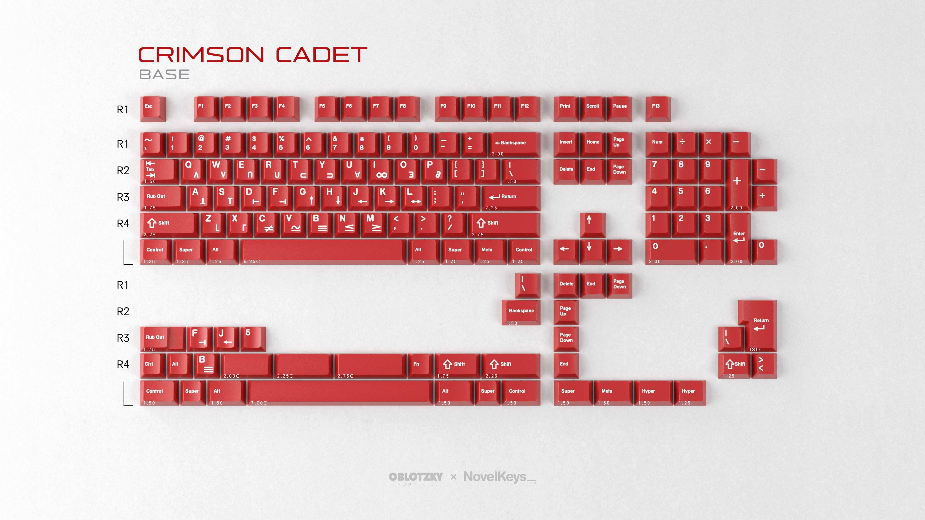 (Group Buy) GMK CYL Crimson Cadet R2