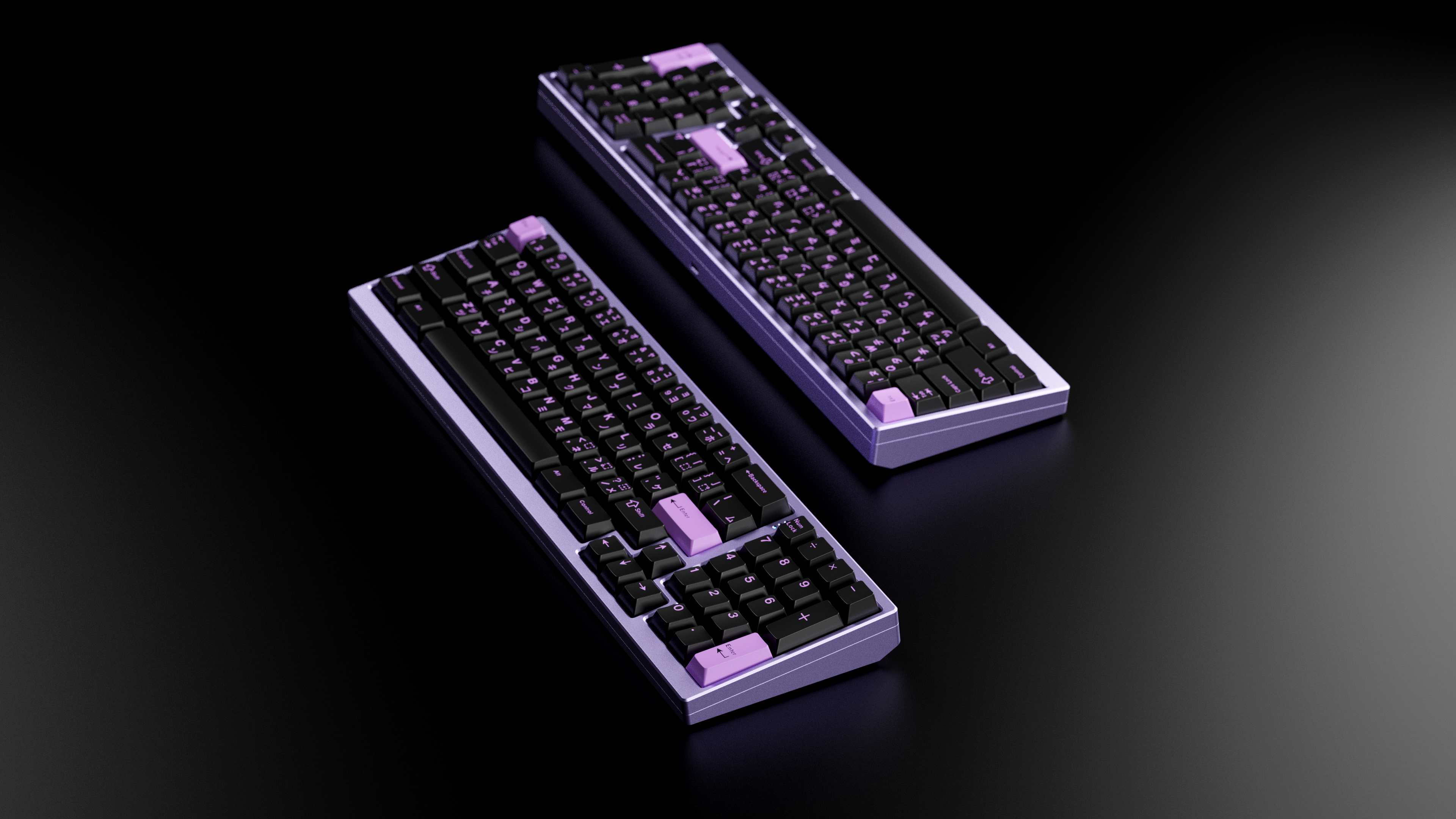 (In Stock) Hibi x GMK Lilac on Black