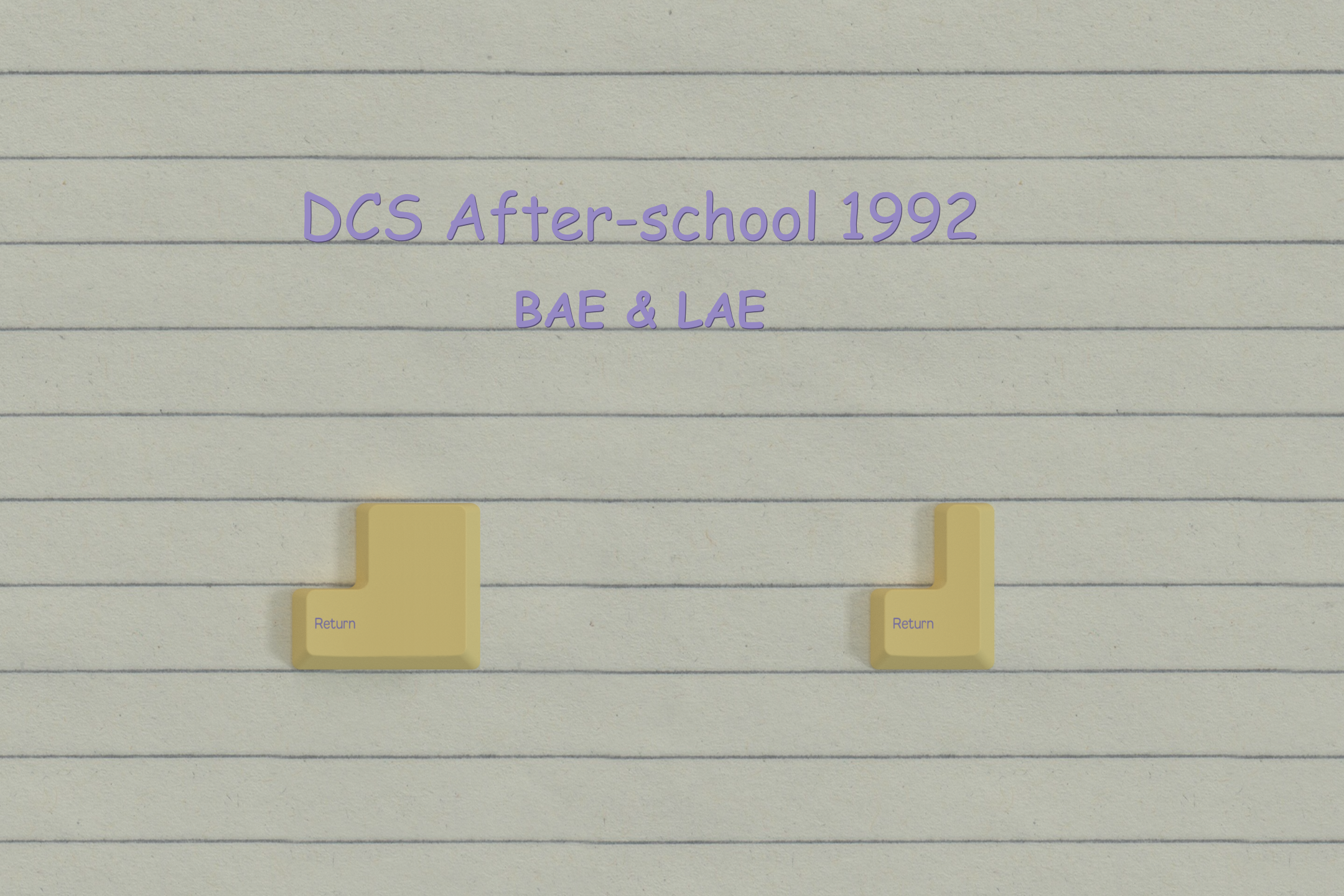 (Coming Soon) DCS After-School 1992 40s Keycap Set