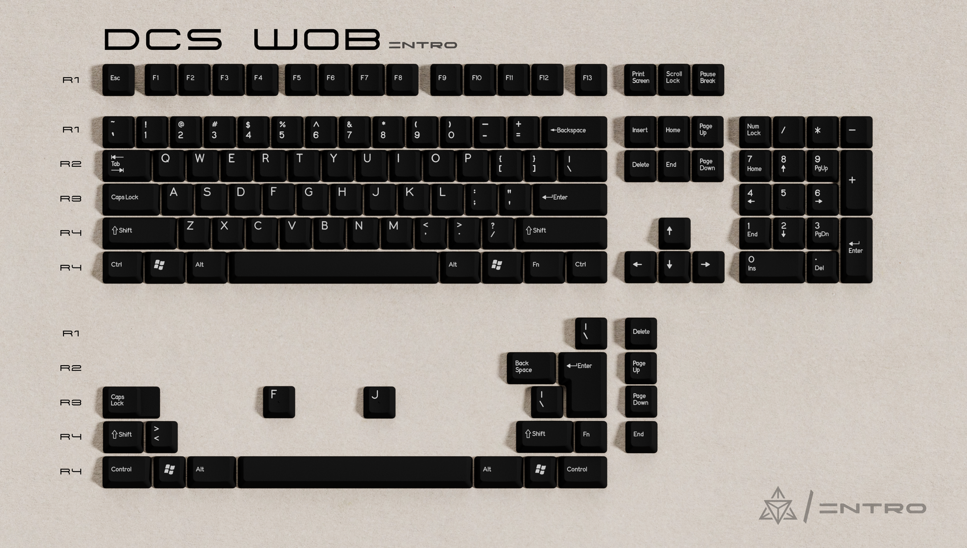 キーボード DCS lntro Beige In Stock) DCS Intro Beige and WoB