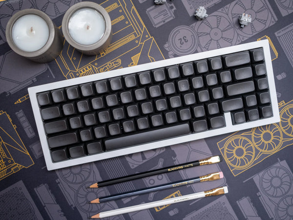 PBS Black on White キーキャツプ In Stock) PBS Black on White Keycaps