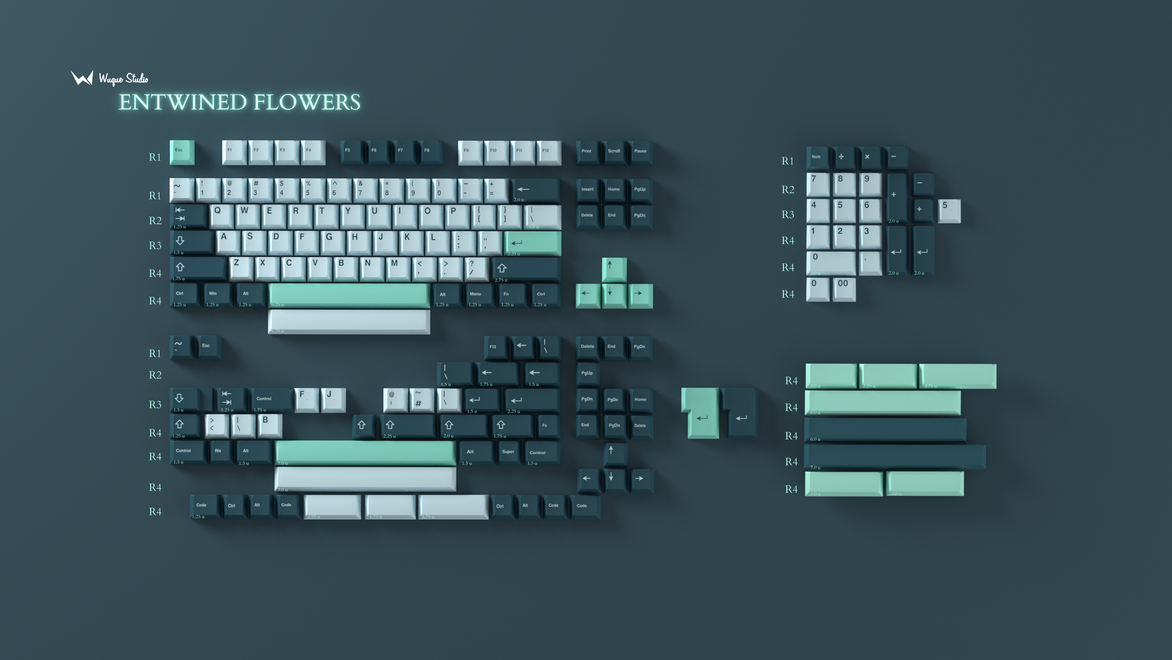 (Group Buy) WS Entwined Flowers Keycap Set