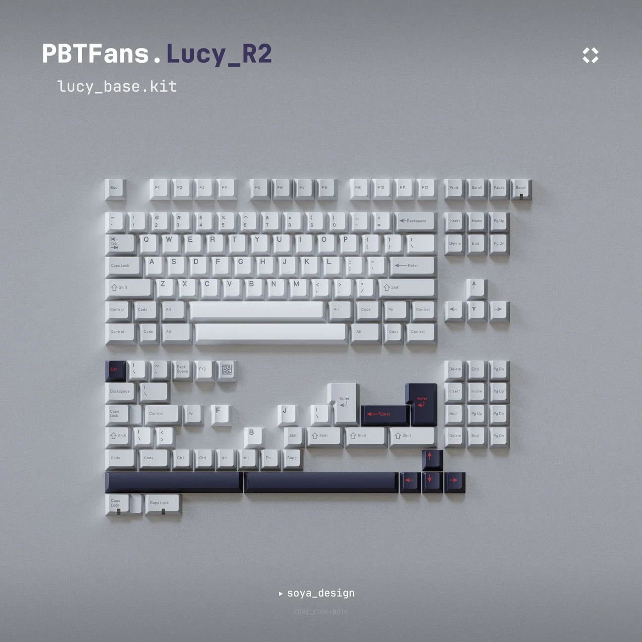 (Group Buy) Tofu TKL x PBTfans Lucy Keyboard Kit Addons