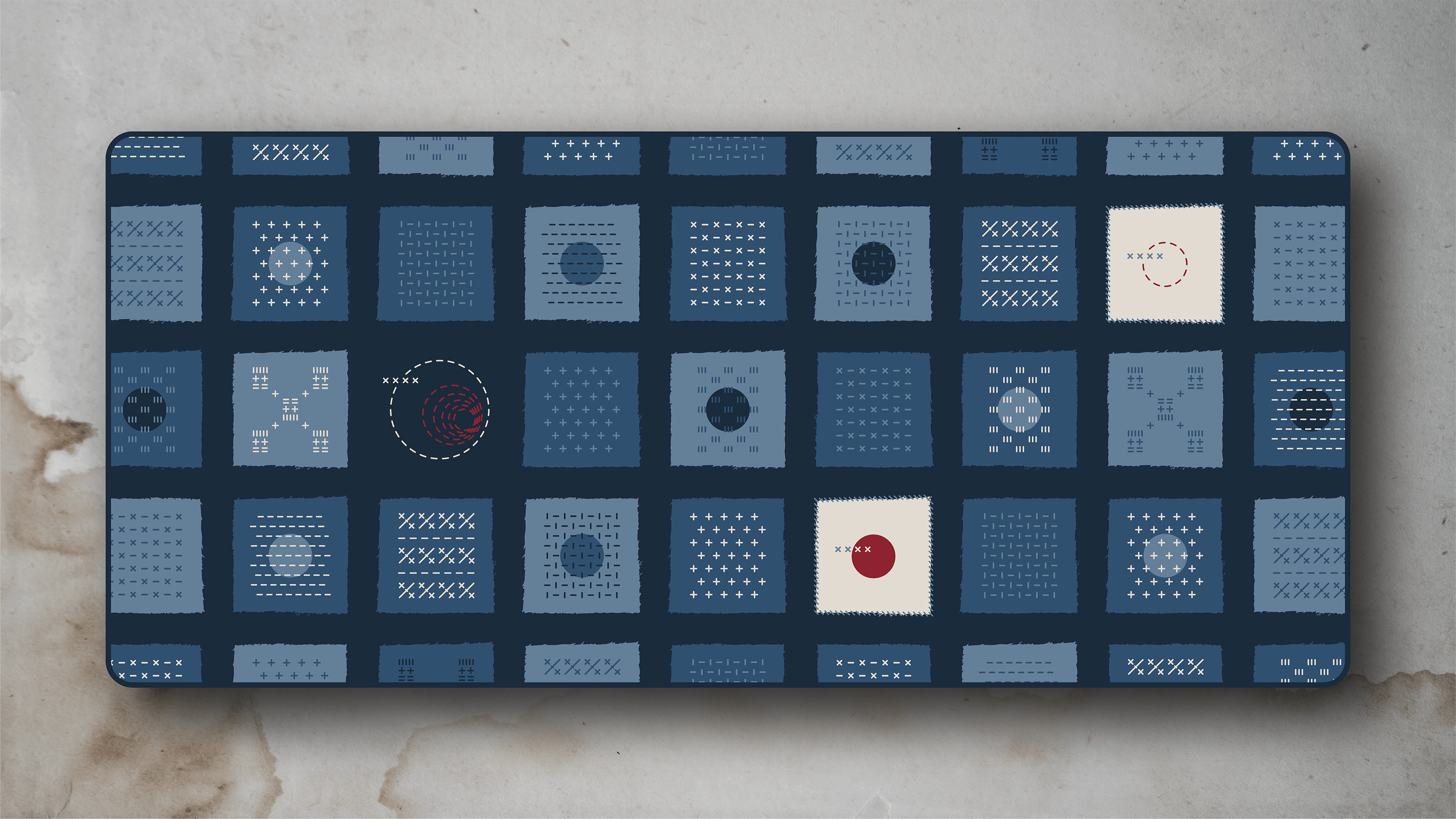 (In Stock) GMK Indigo Deskmats