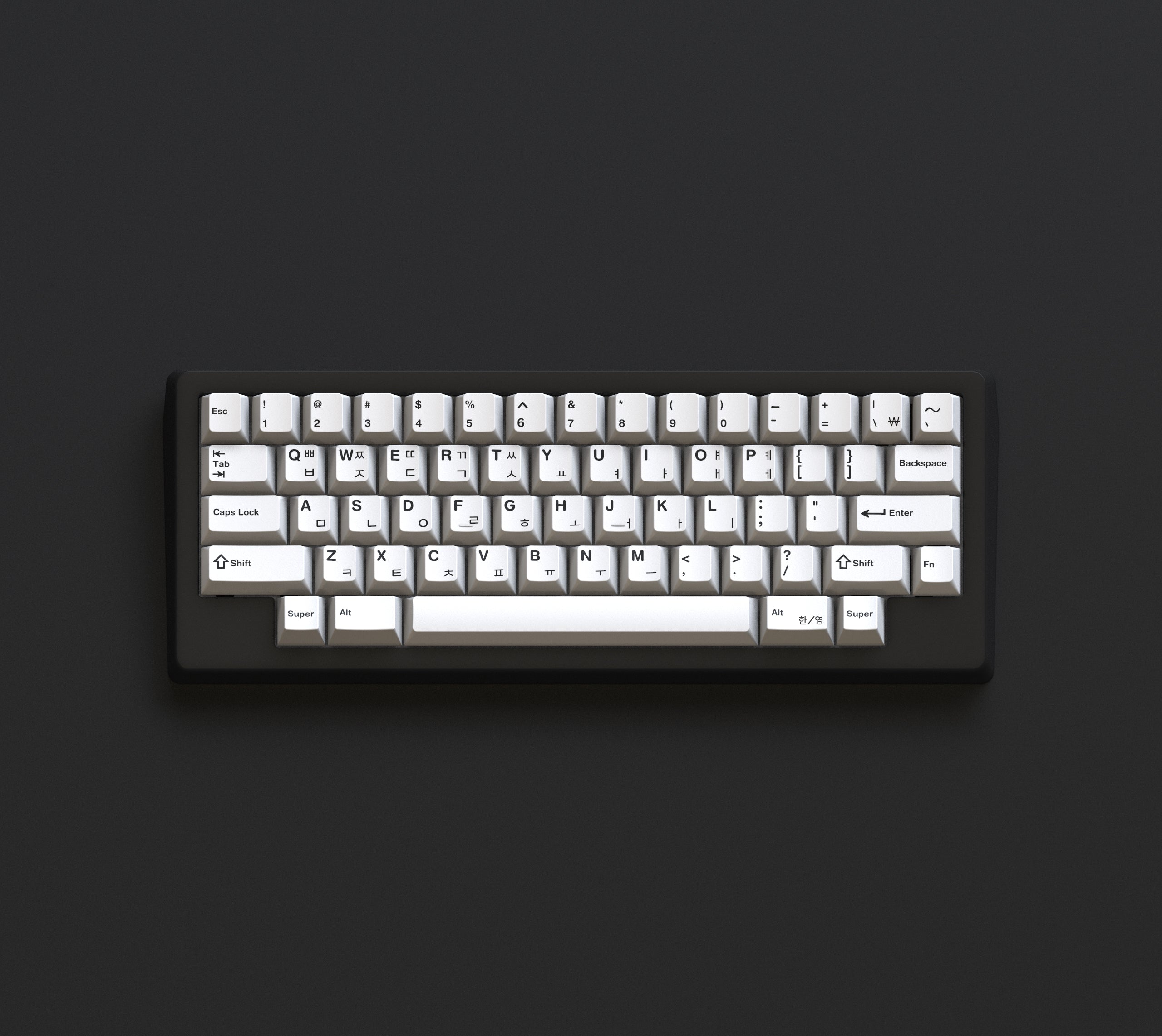 (In Stock) GMK WOB & BOW Hangul R2