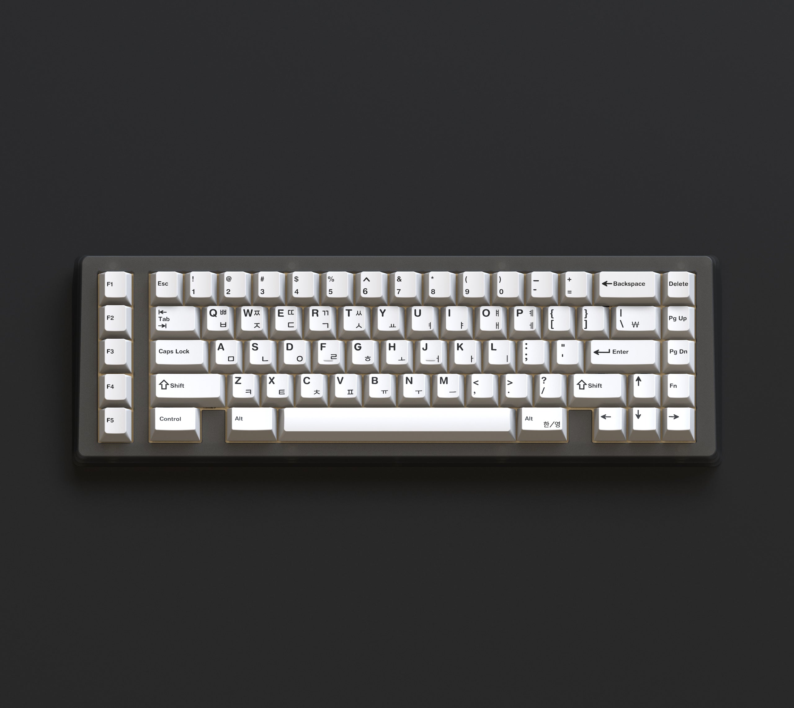 (In Stock) GMK WOB & BOW Hangul R2