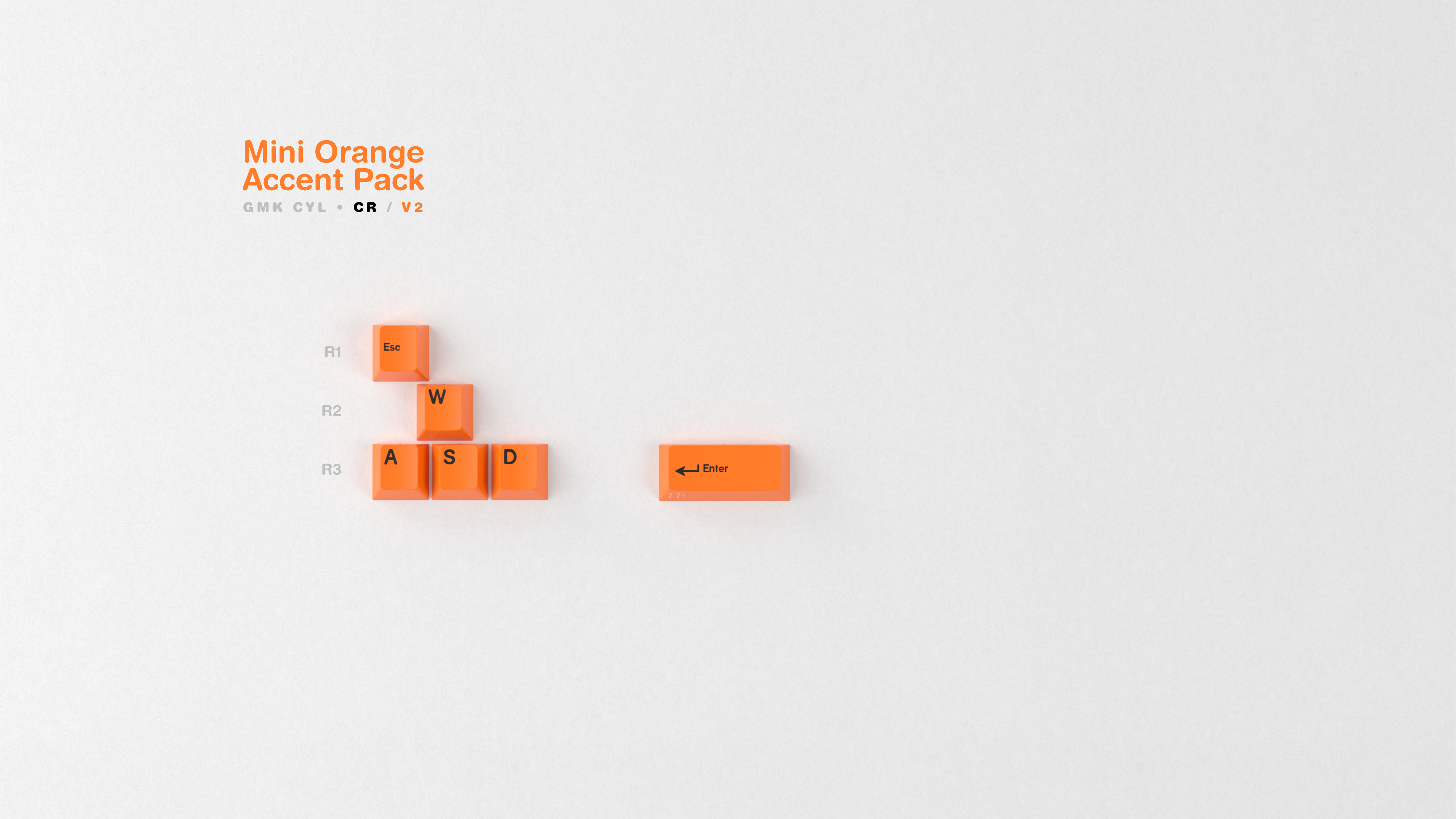 (Group Buy) GMK CYL Mini Orange Accent Pack