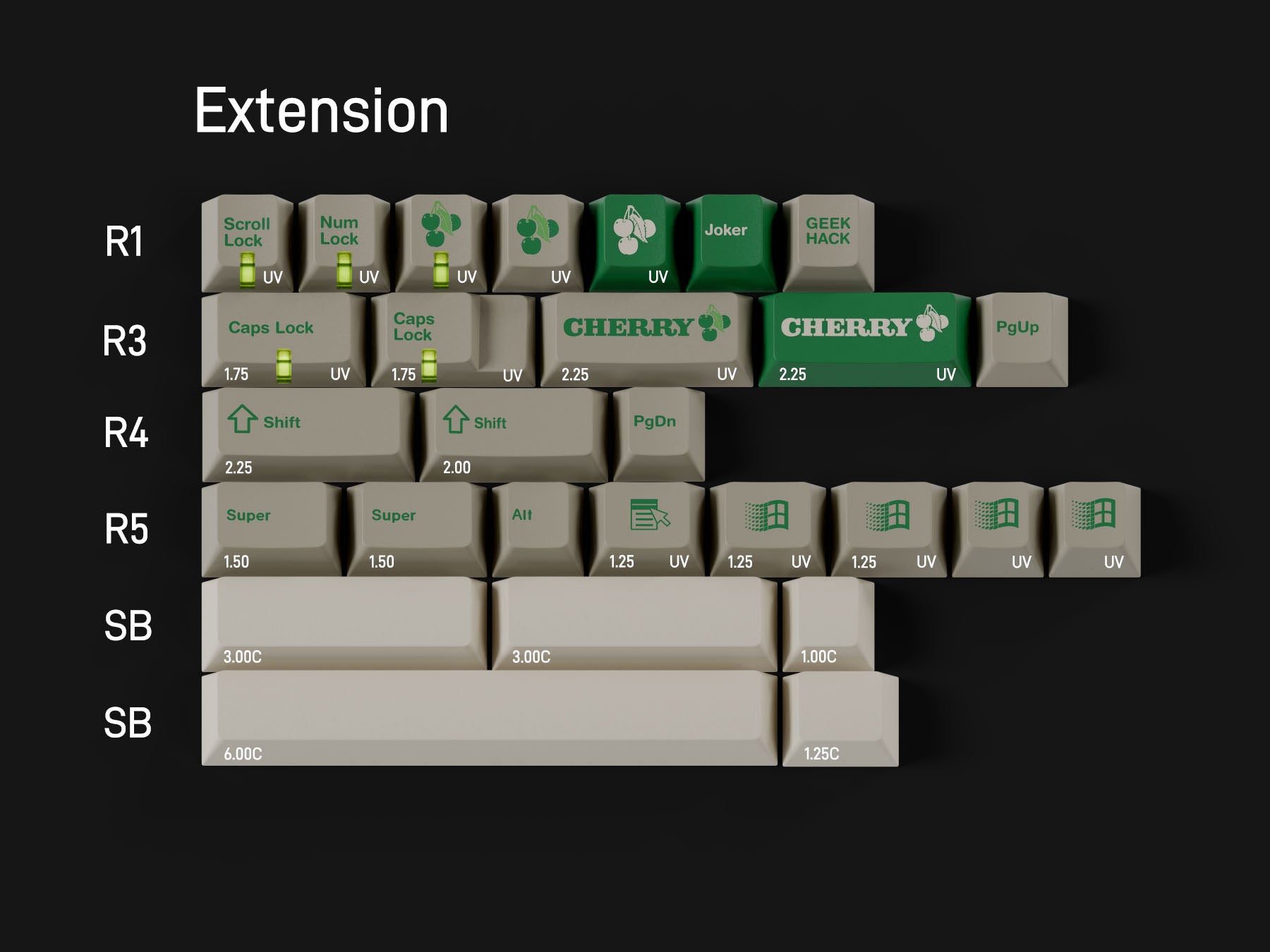 (Group Buy) GMK CYL Green Alert