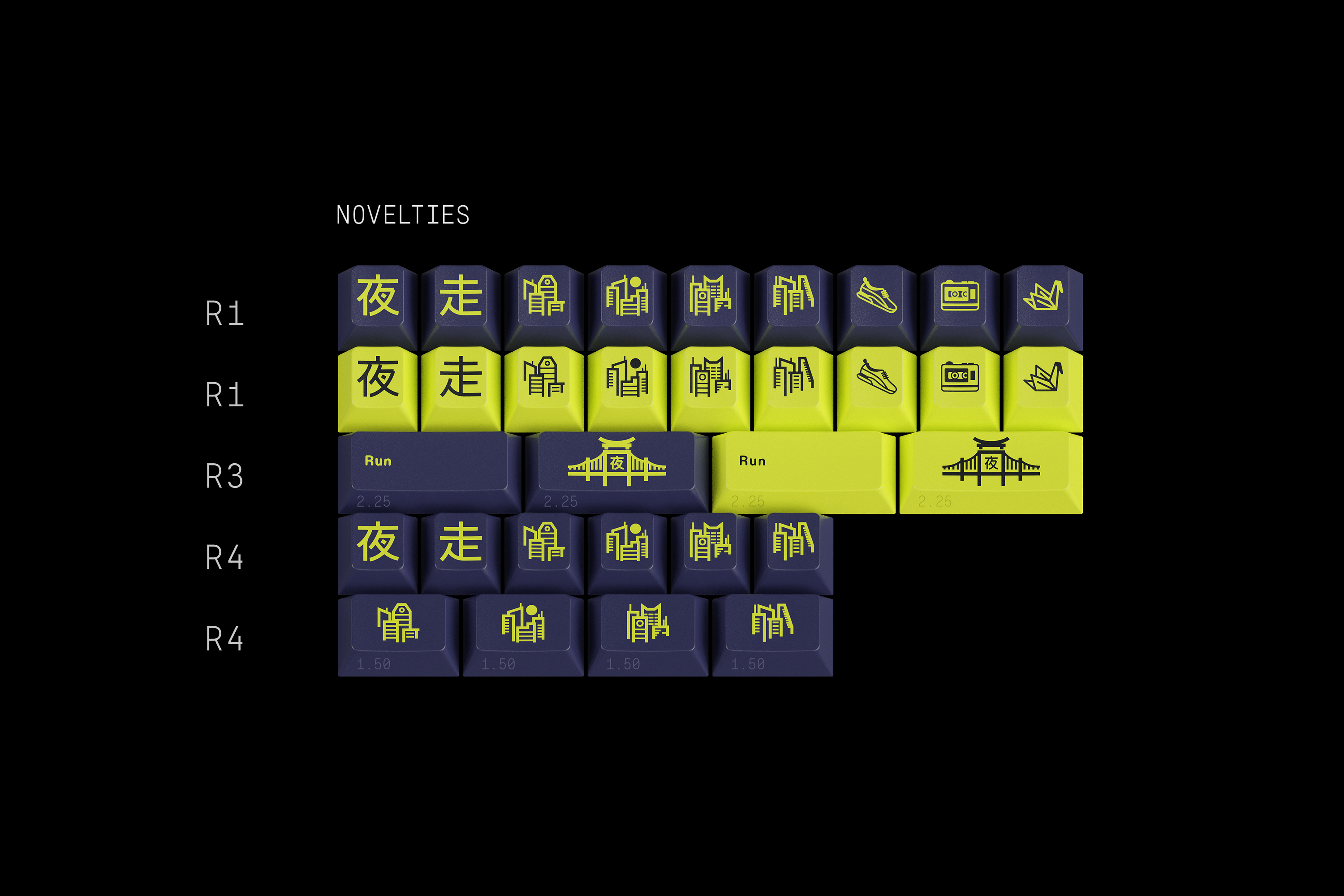 (In Stock) GMK Night Runner R2 Keyset