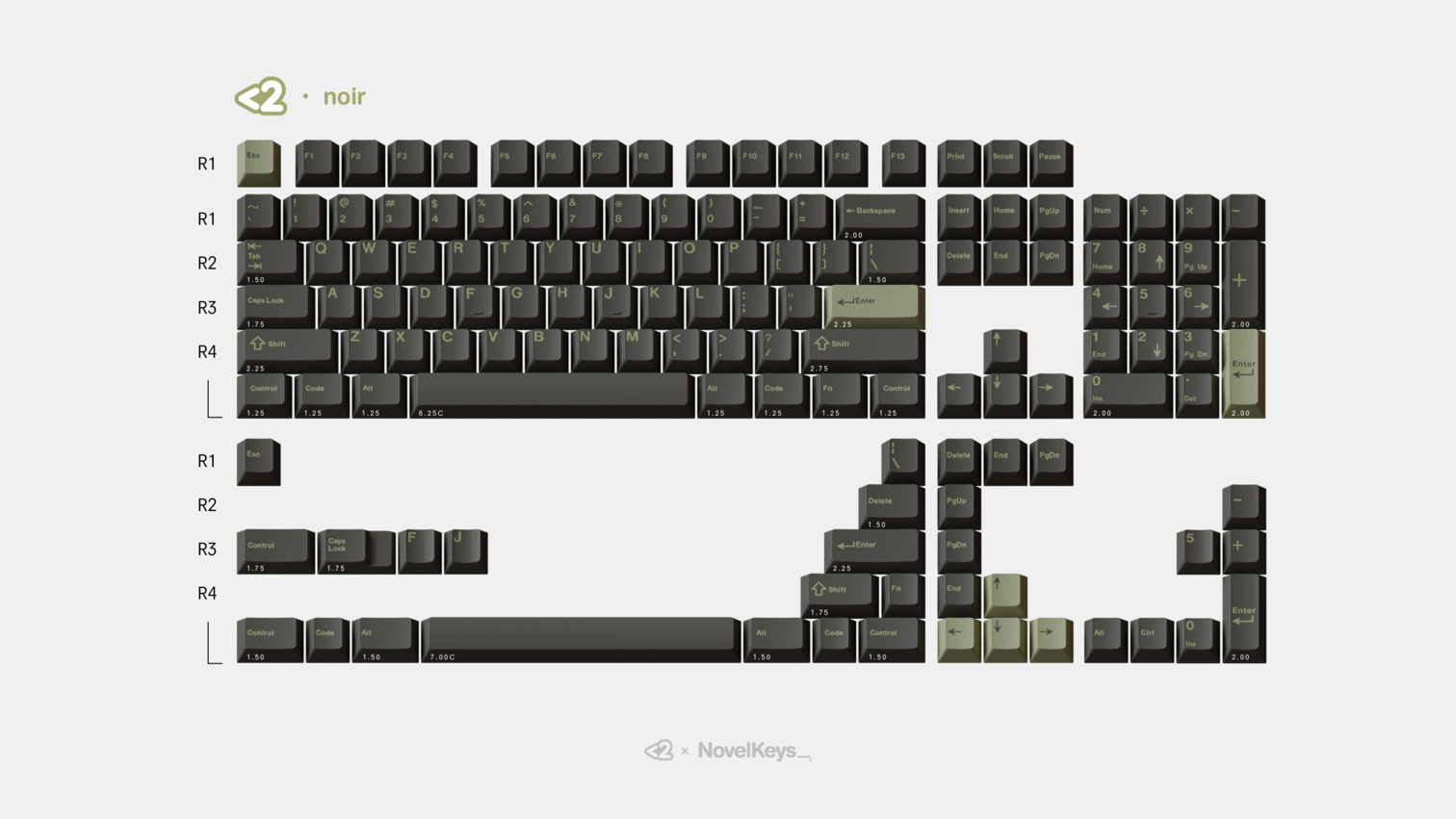 (In Stock) GMK Olive R2