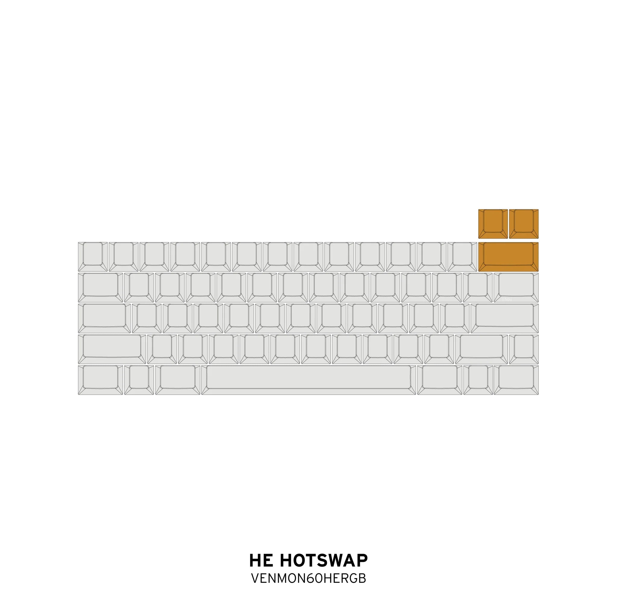 (Group Buy) The Wing 60% Keyboard Kit Addons