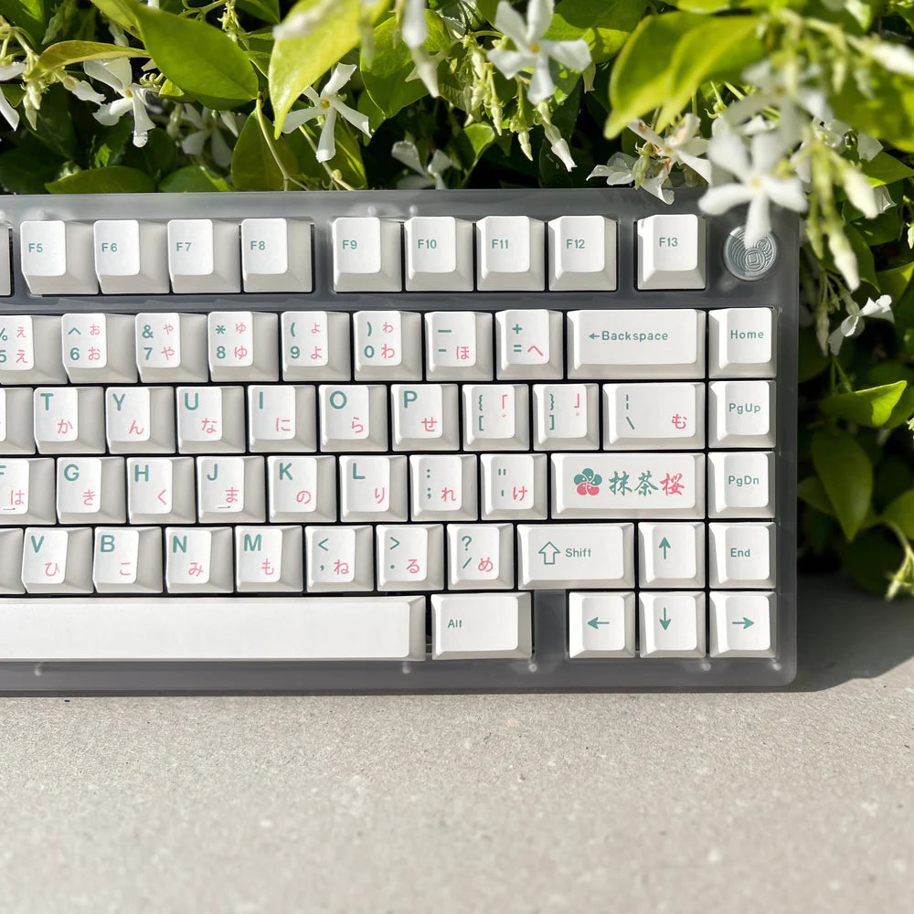 (In Stock) XMI Matcha Sakura Keycaps