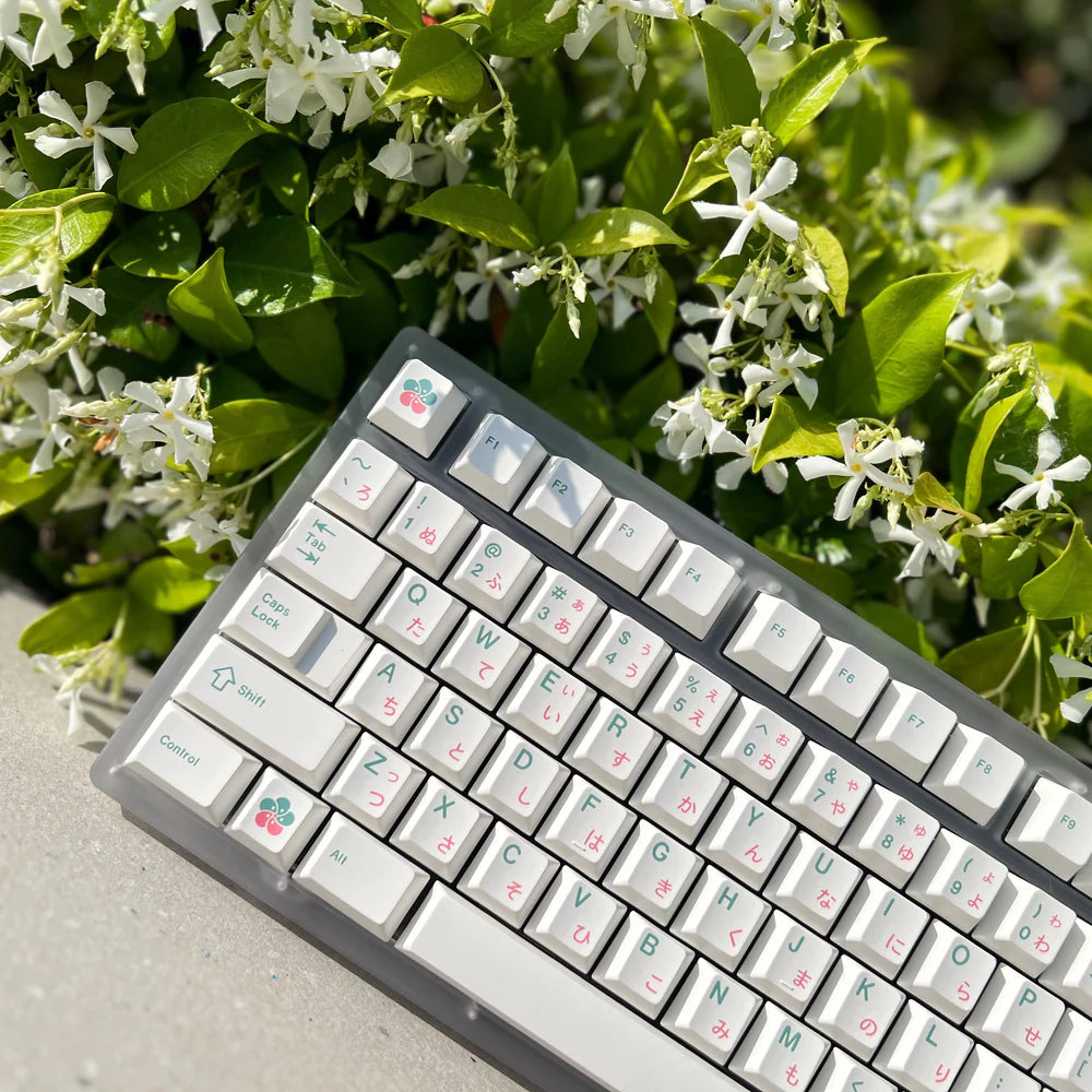 (In Stock) XMI Matcha Sakura Keycaps