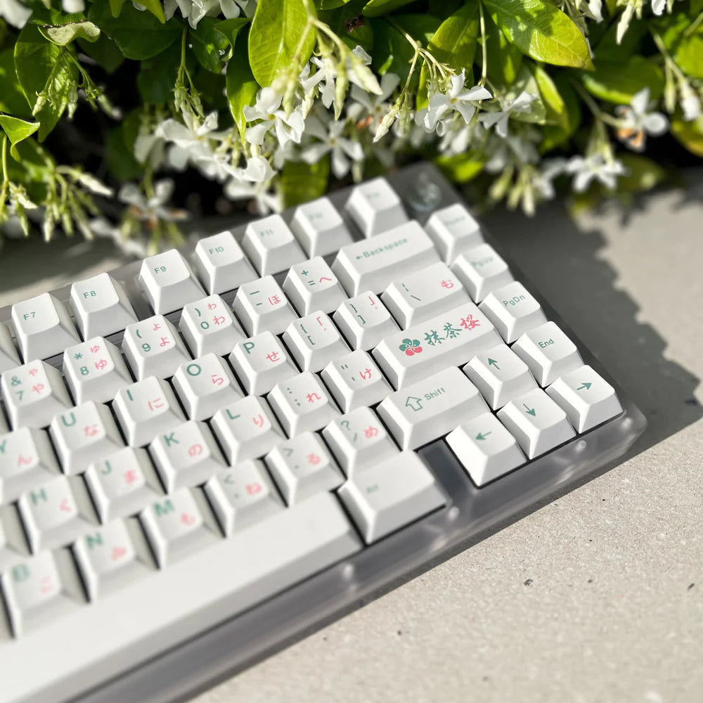 (In Stock) XMI Matcha Sakura Keycaps