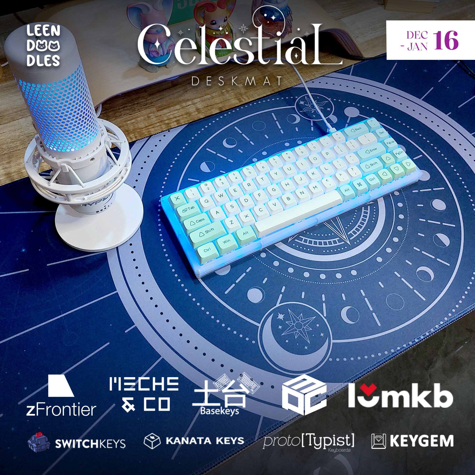 (In Stock) Celestial Deskmats R2