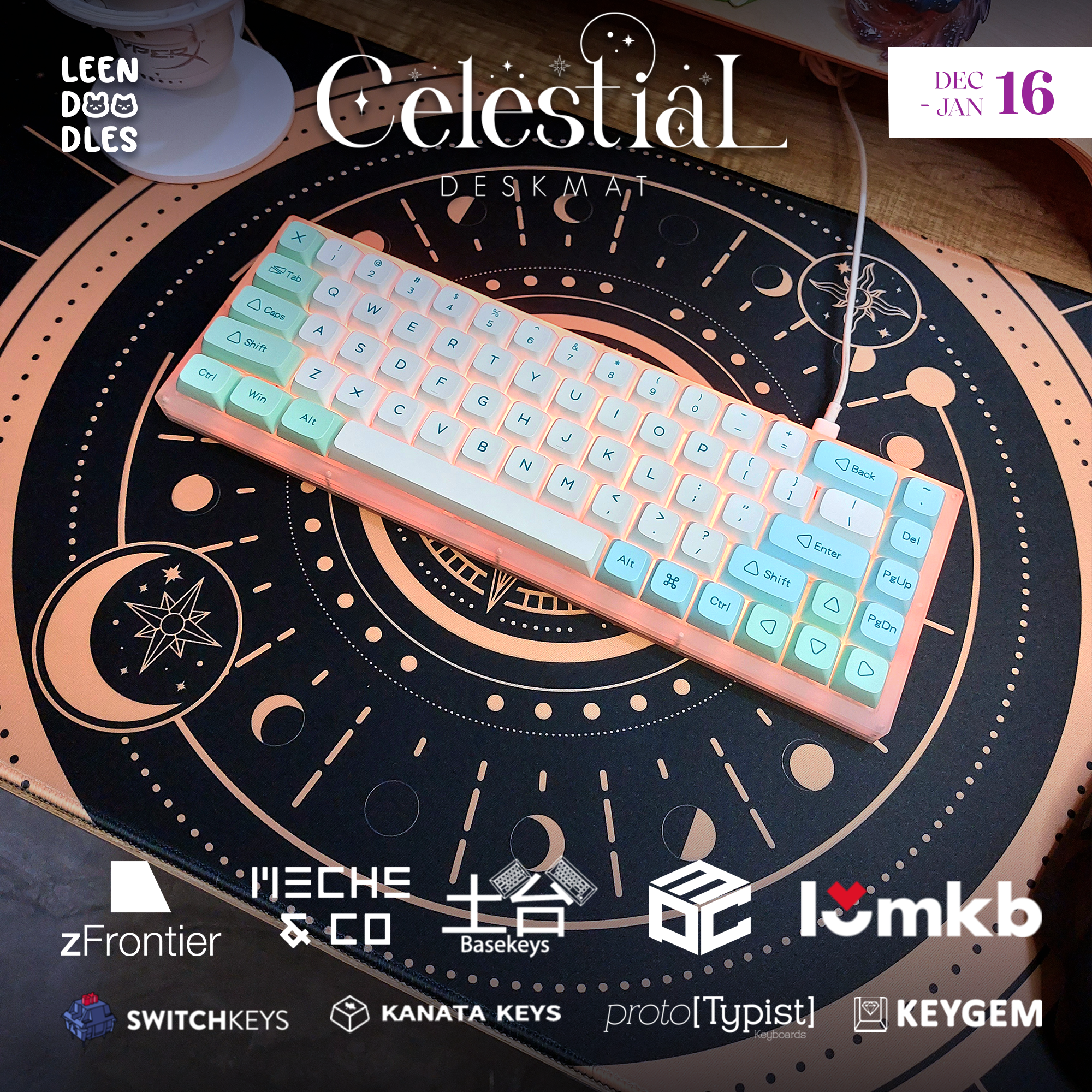 (In Stock) Celestial Deskmats R2