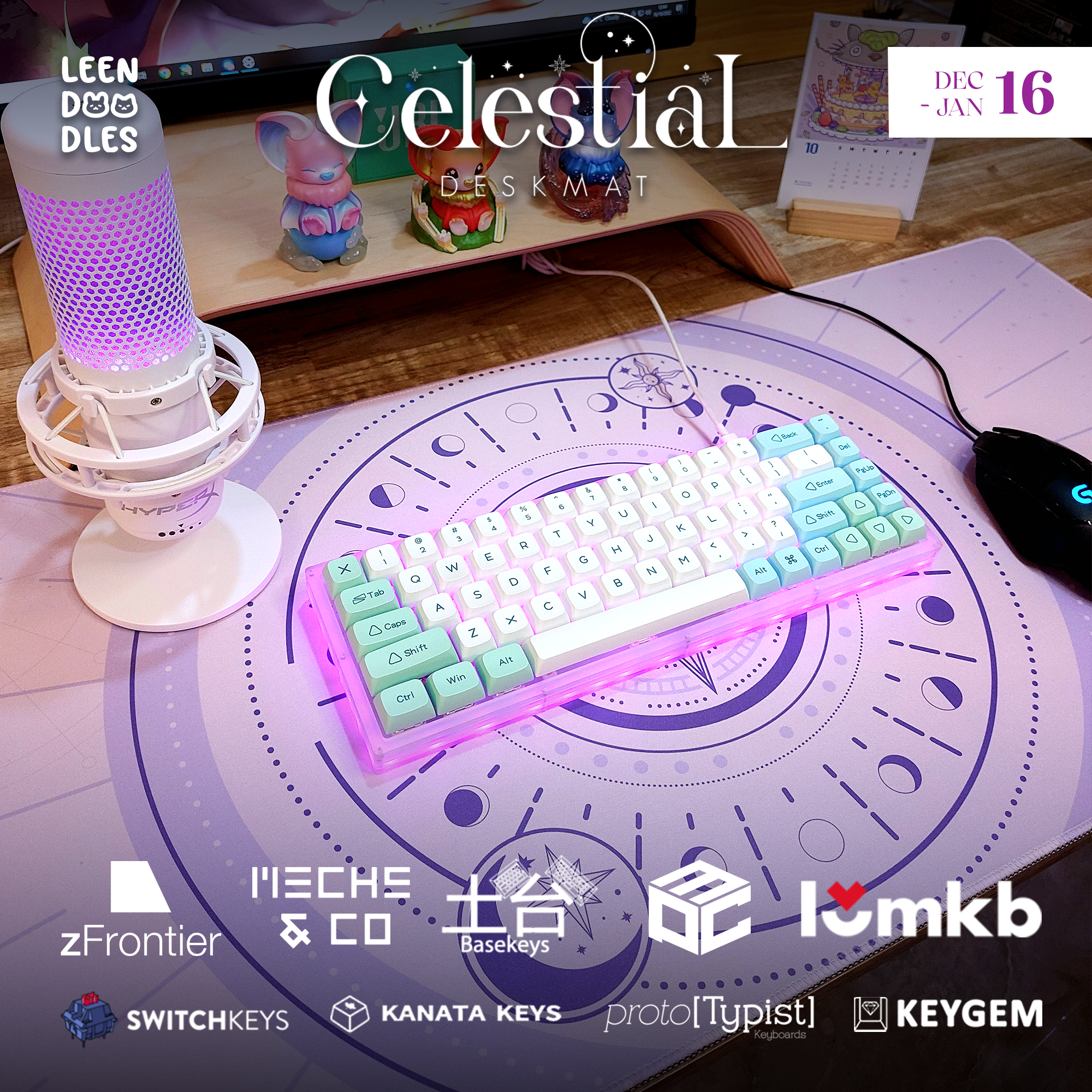 (In Stock) Celestial Deskmats R2