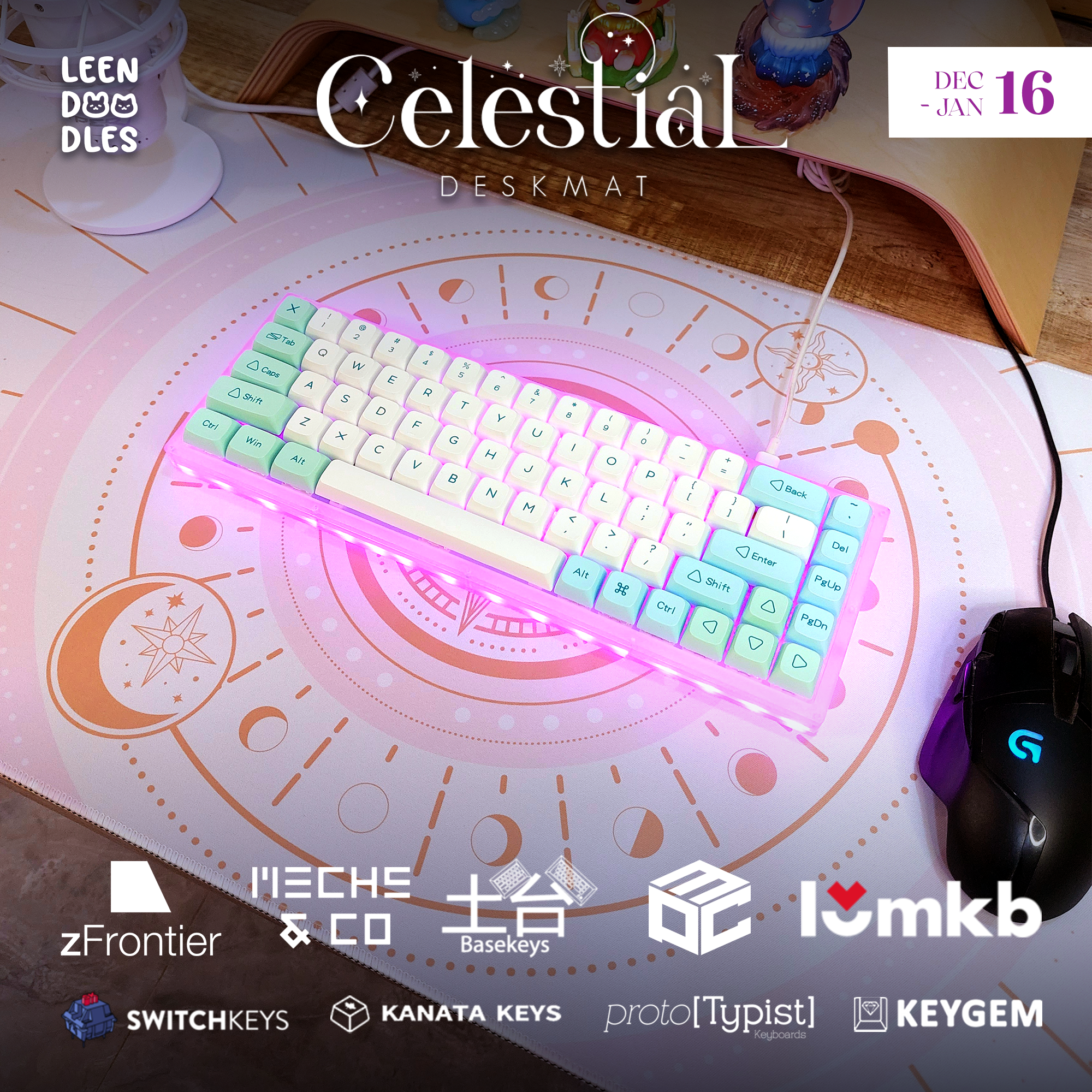 (In Stock) Celestial Deskmats R2