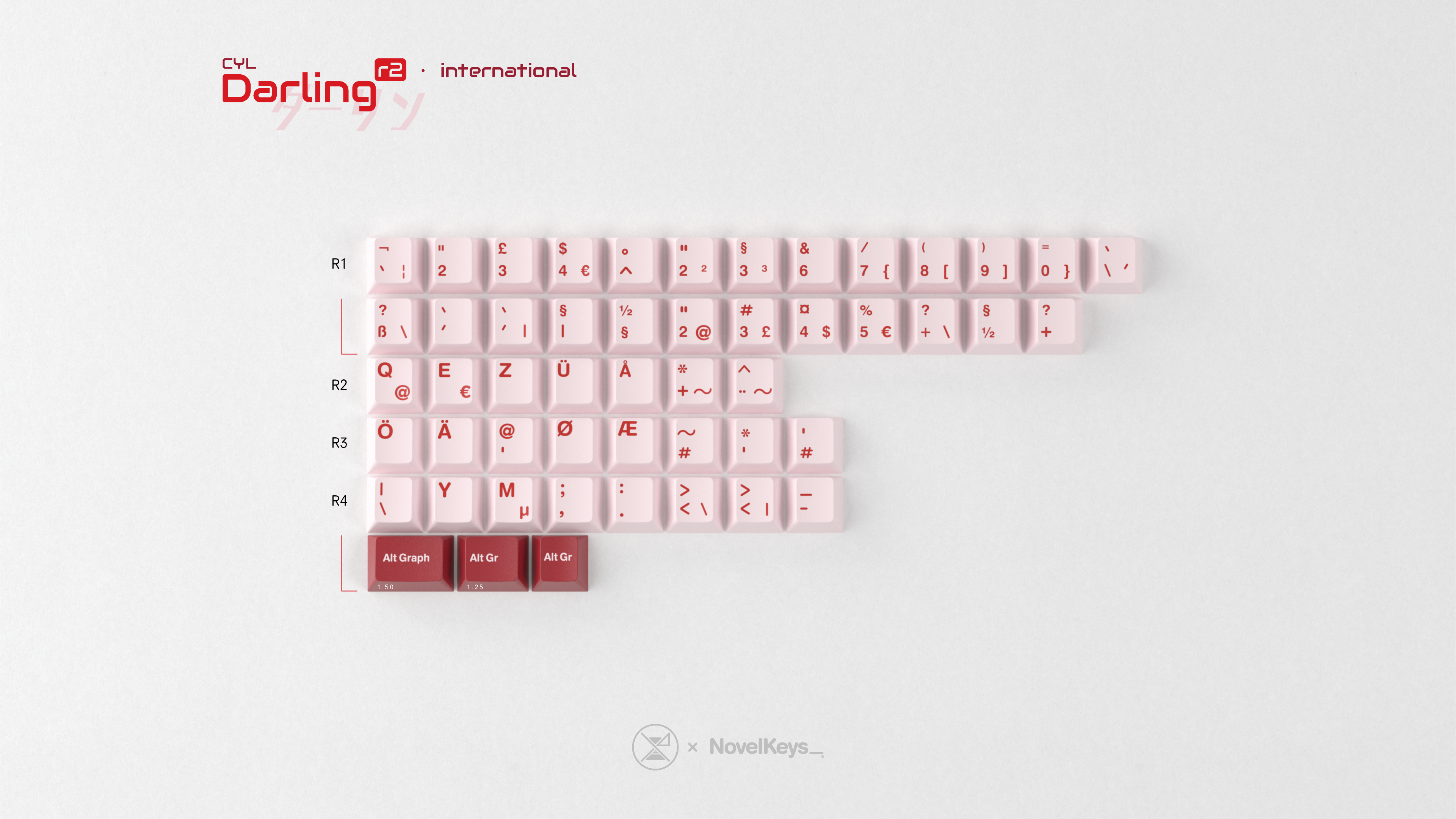 (In Stock) GMK CYL Darling R2 Keycaps