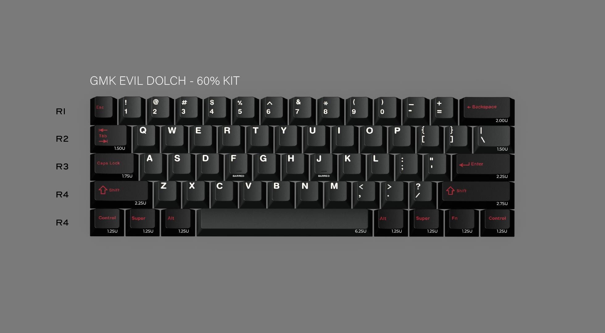 (Pre-Order) GMK Evil Dolch The Split