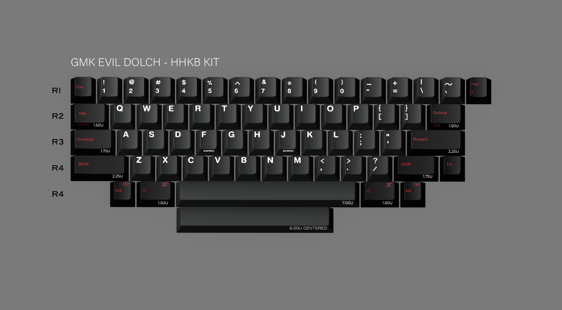 (Group Buy) GMK Evil Dolch The Split