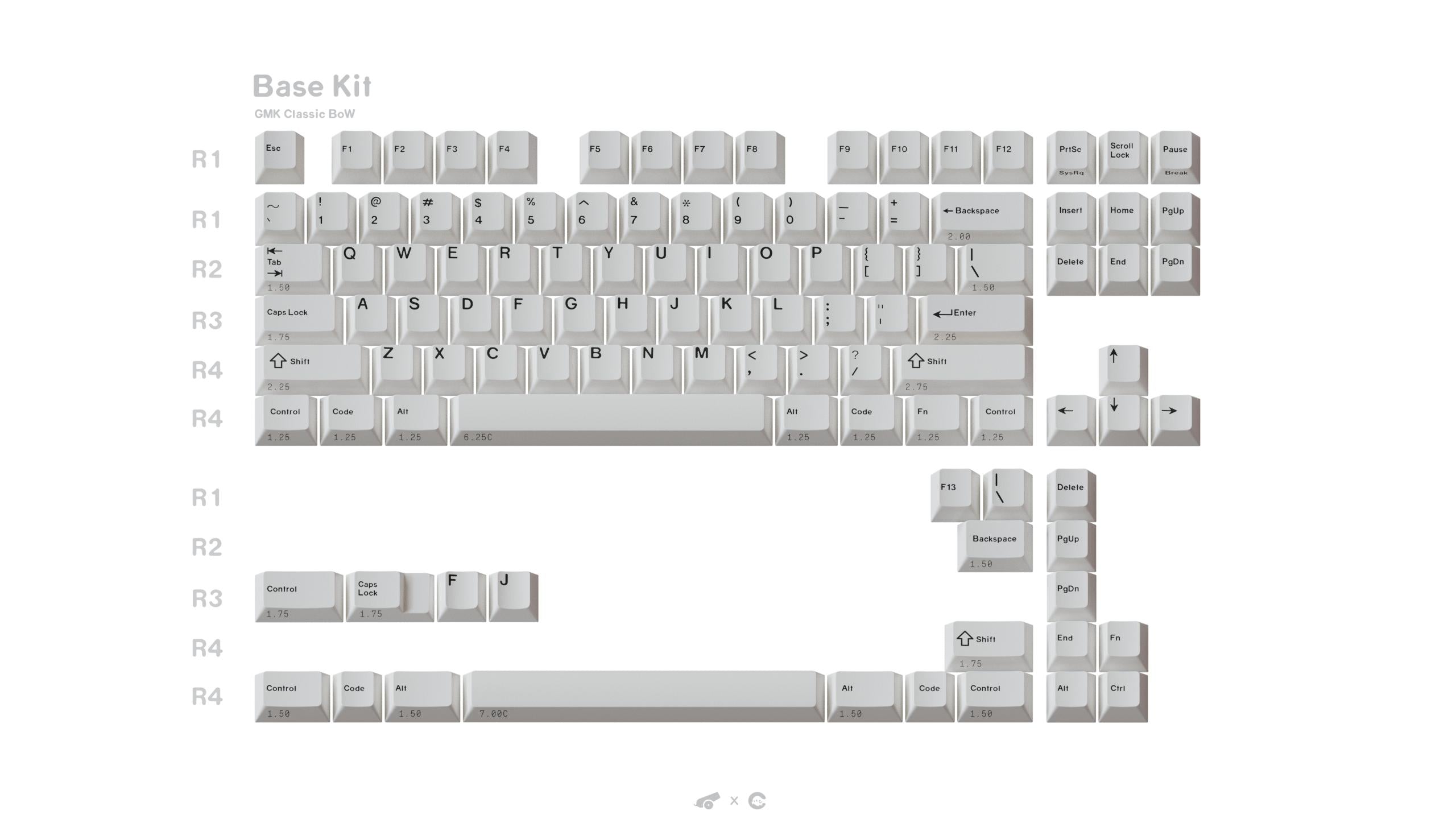 (In Stock) GMK Classic BoW Keyset