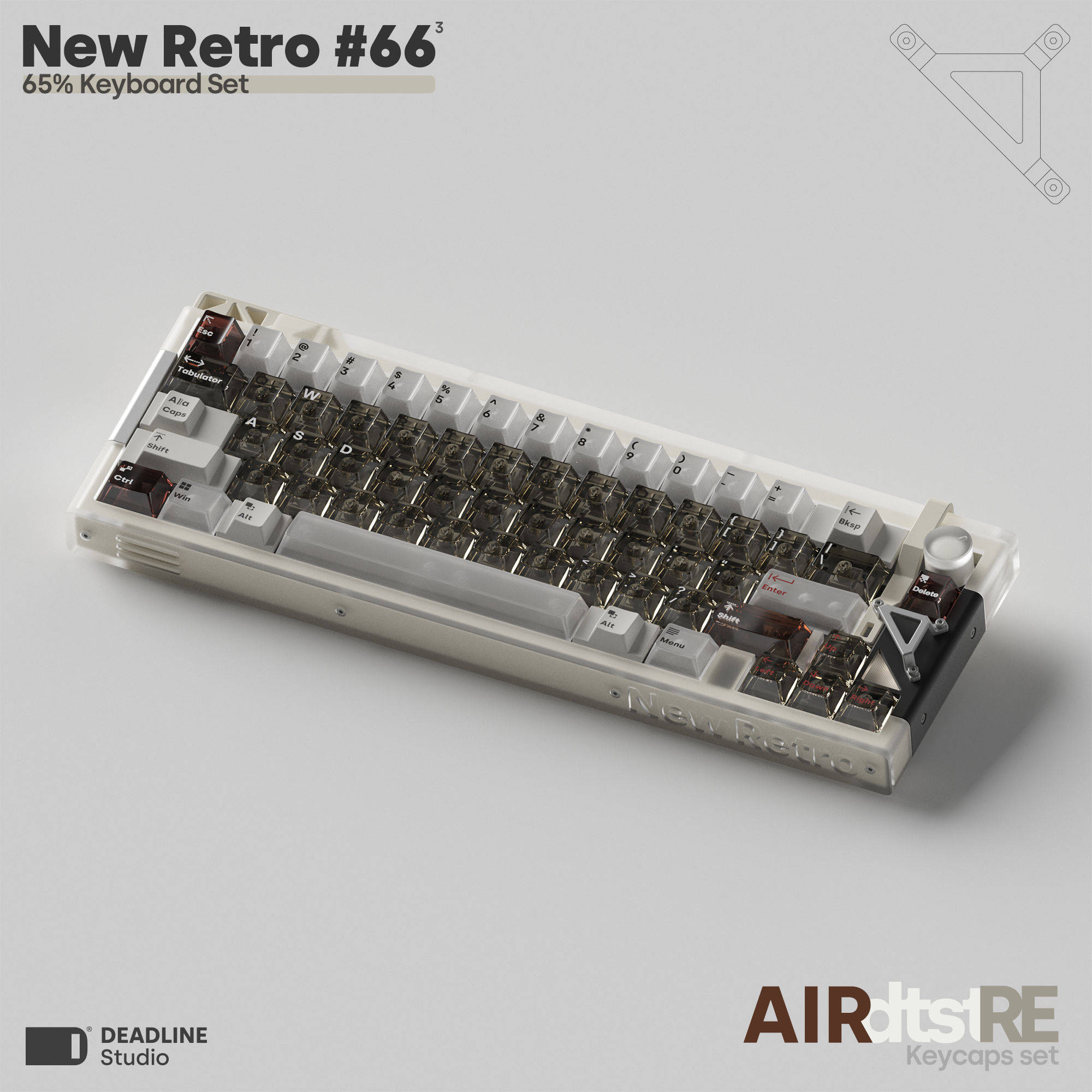(Group Buy) New Retro #66 V3 Keyboard Kit by Deadline Studio